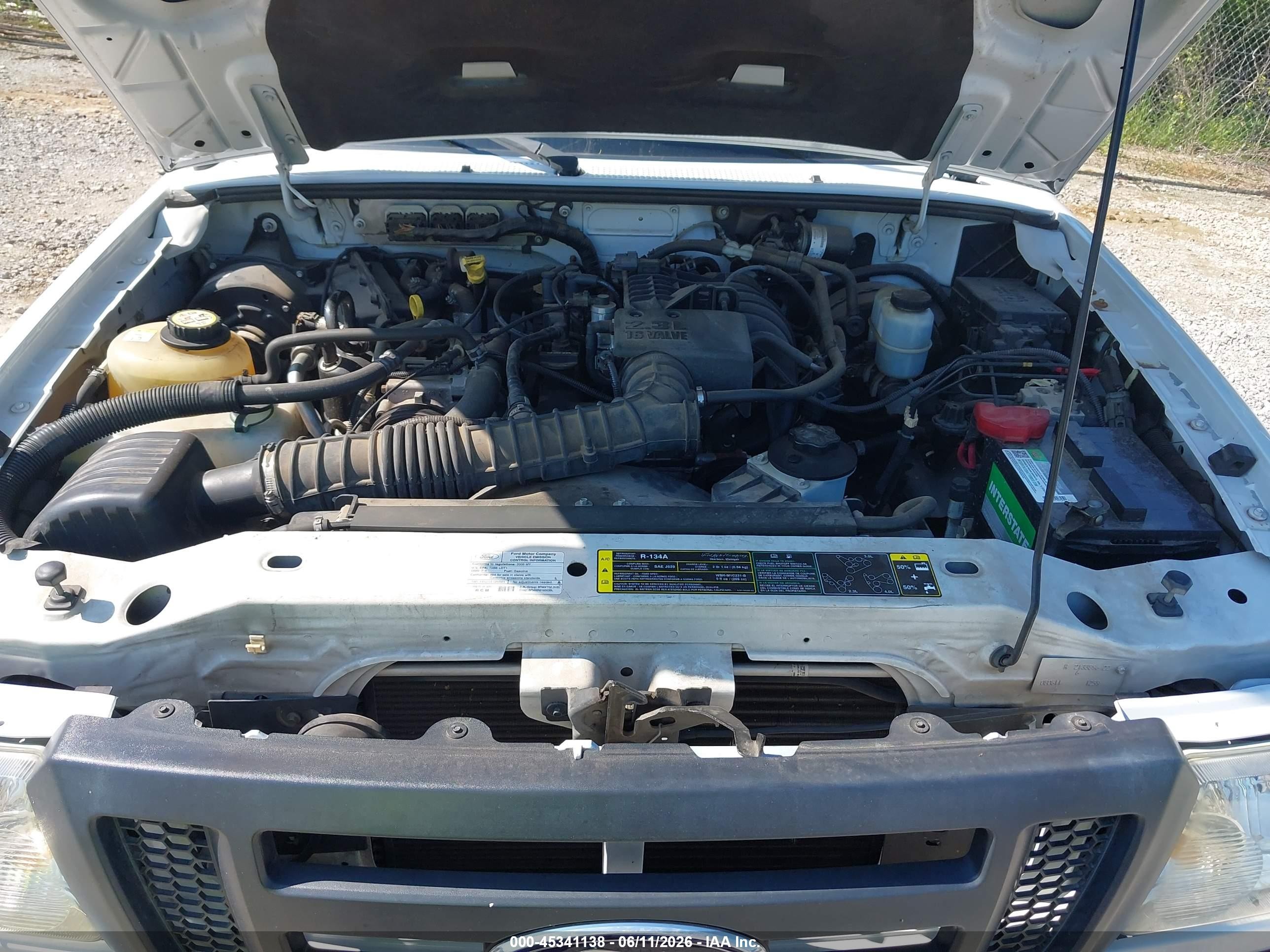 2008 Ford Ranger Xl/xlt White vin: 1FTYR10D08PB02905