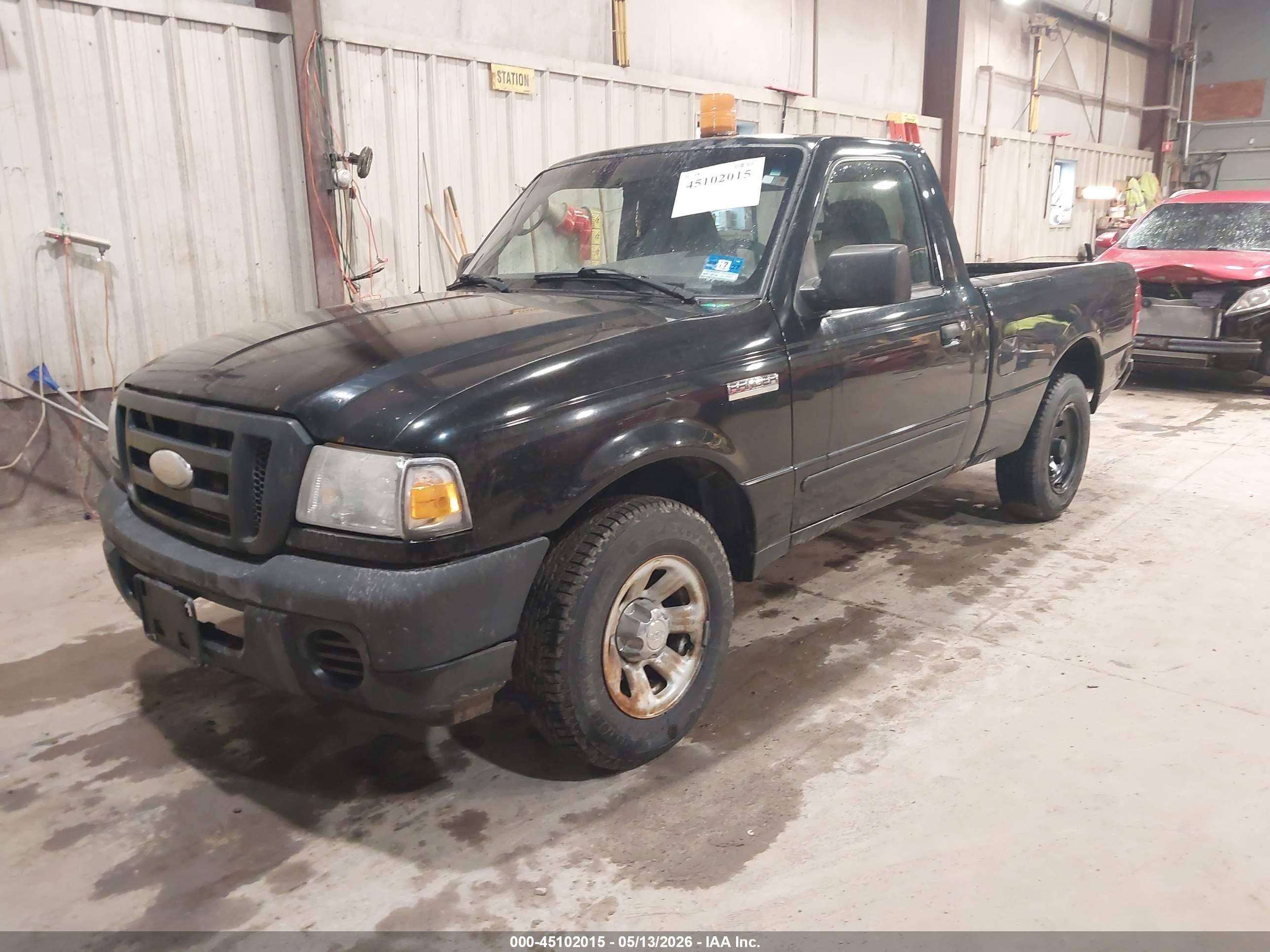 2008 Ford Ranger Xl/xlt Black vin: 1FTYR10D08PB07165