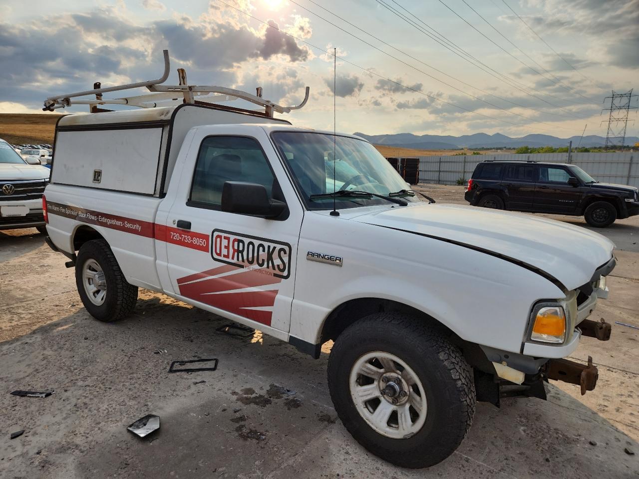 2009 Ford Ranger White vin: 1FTYR10D09PA11506