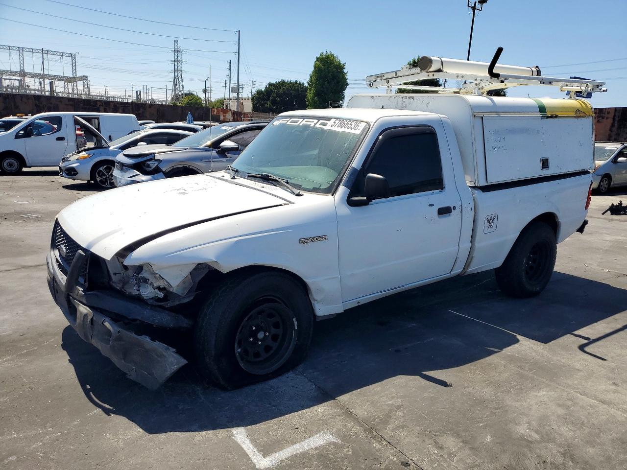 2001 Ford Ranger White vin: 1FTYR10D11PB22389