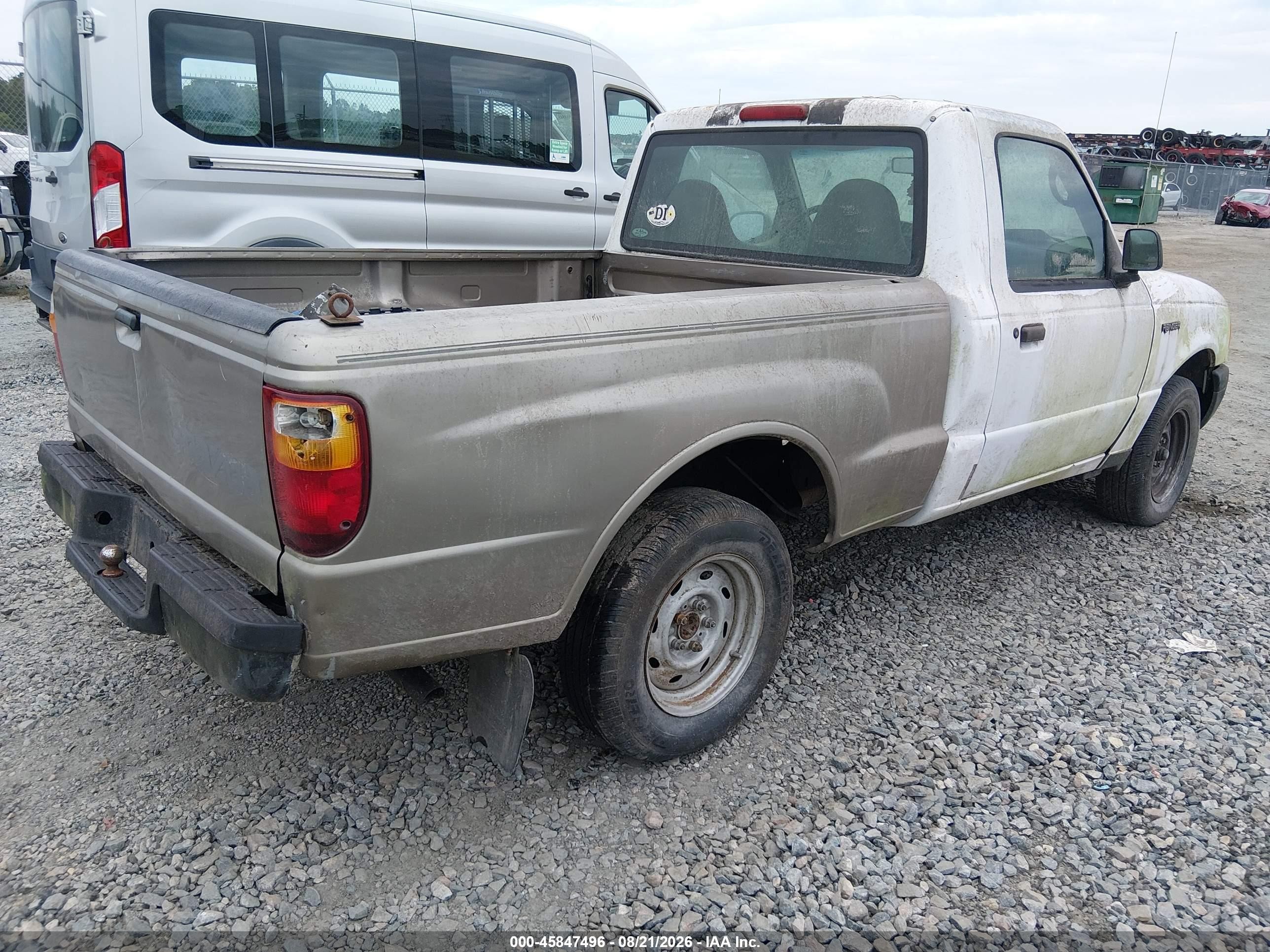 2003 Ford Ranger Xl/xlt White vin: 1FTYR10D13PB08401