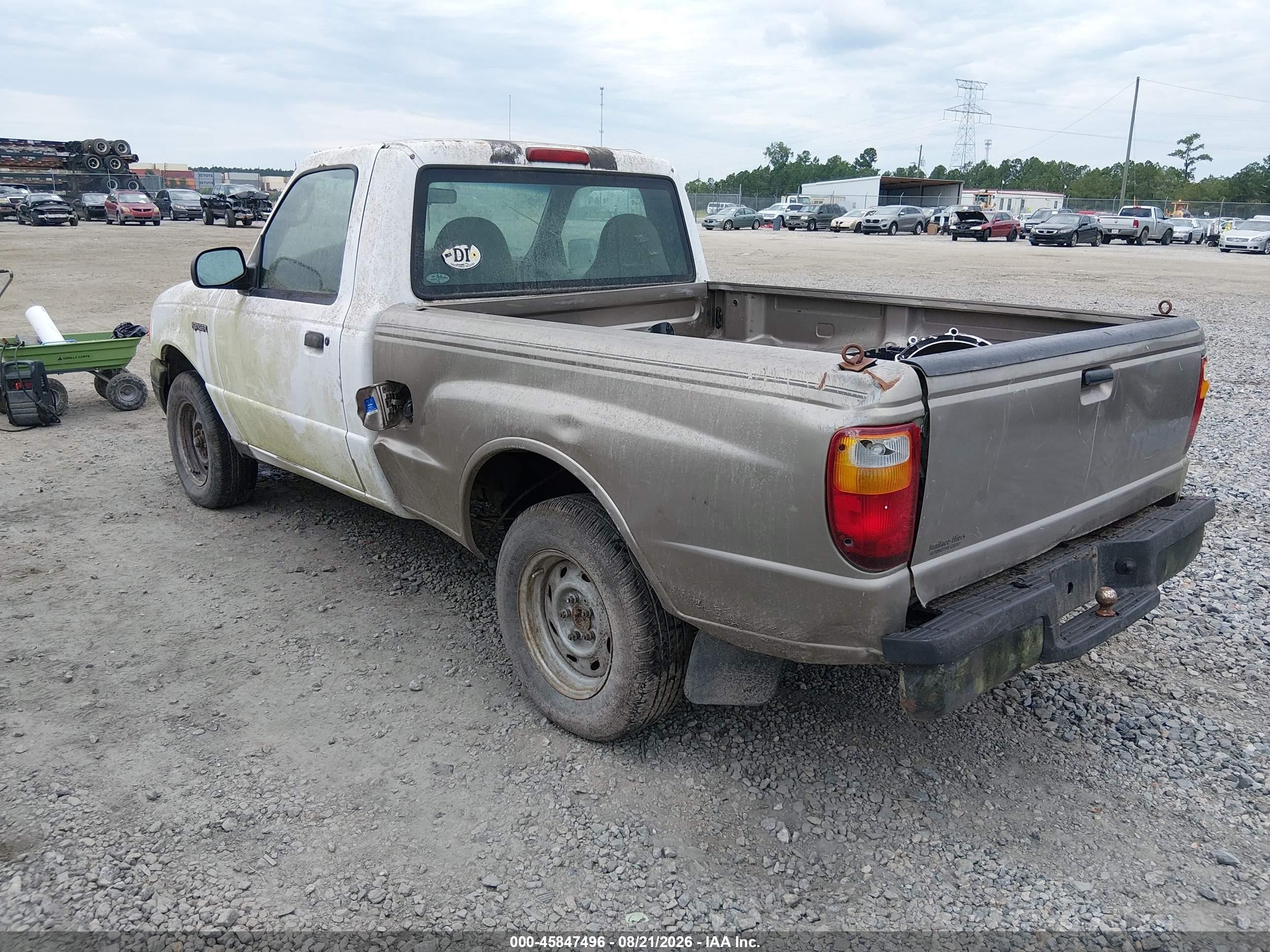 2003 Ford Ranger Xl/xlt White vin: 1FTYR10D13PB08401