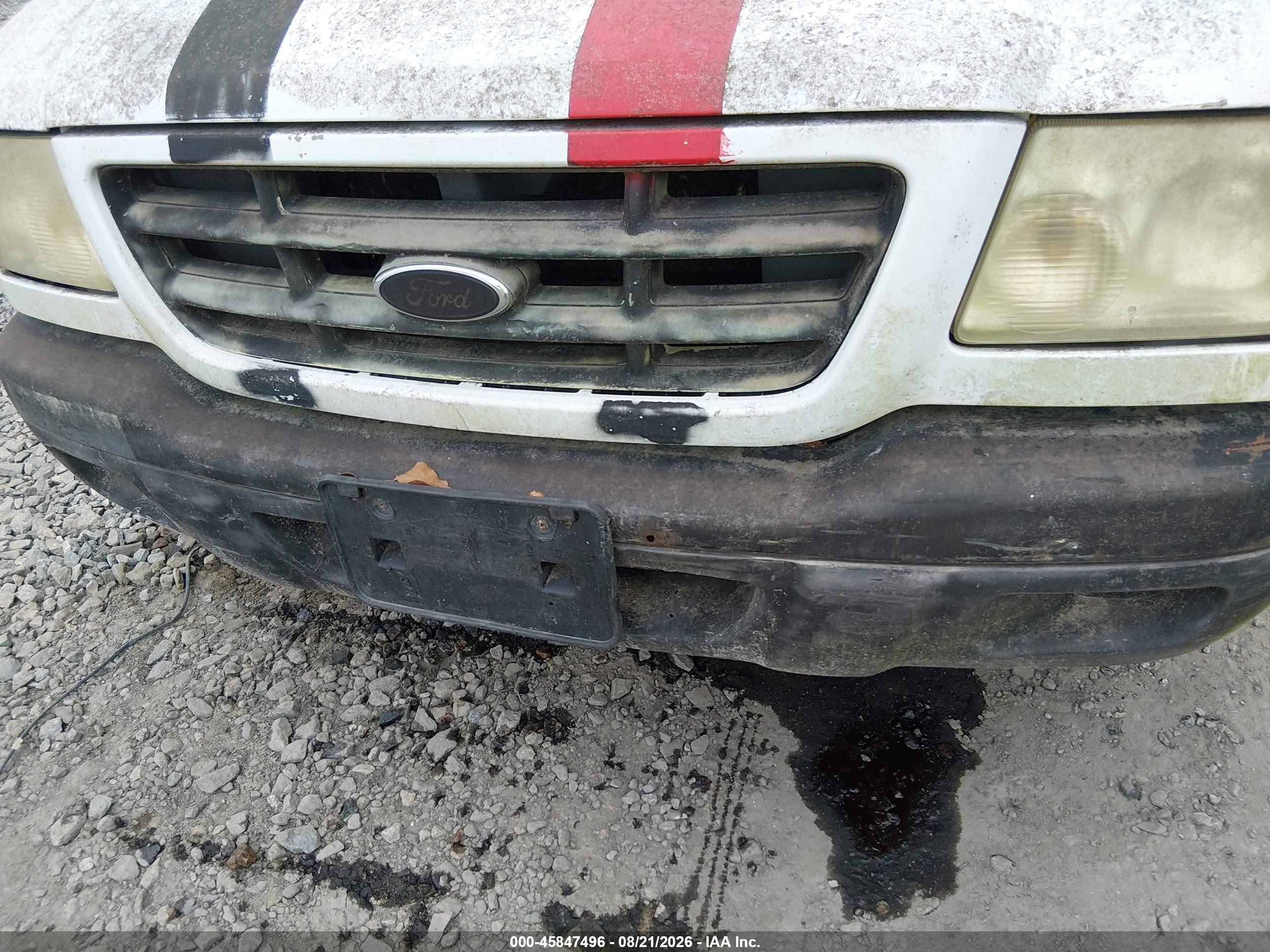2003 Ford Ranger Xl/xlt White vin: 1FTYR10D13PB08401