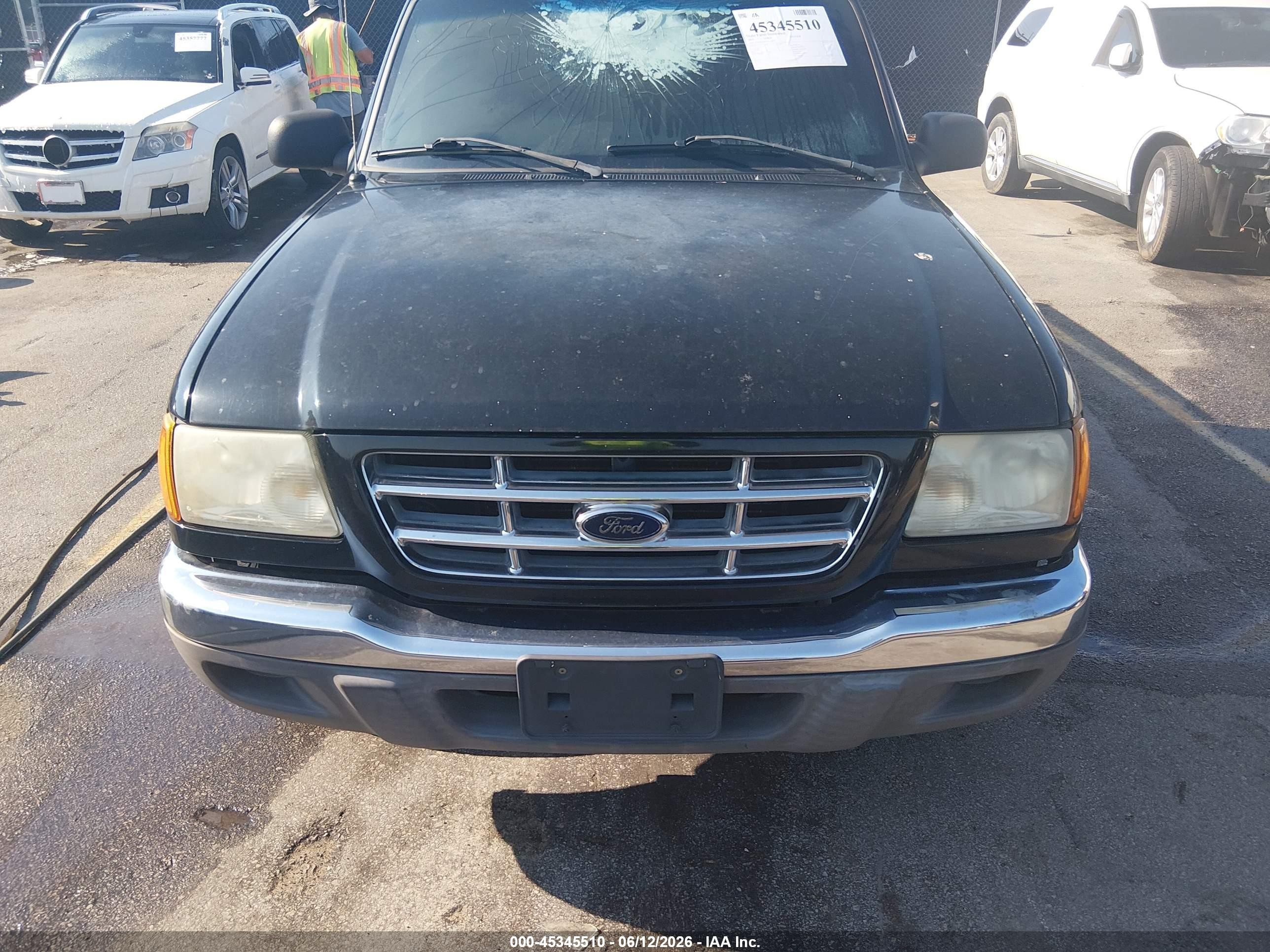 2003 Ford Ranger Xl/xlt Black vin: 1FTYR10D13TA17362