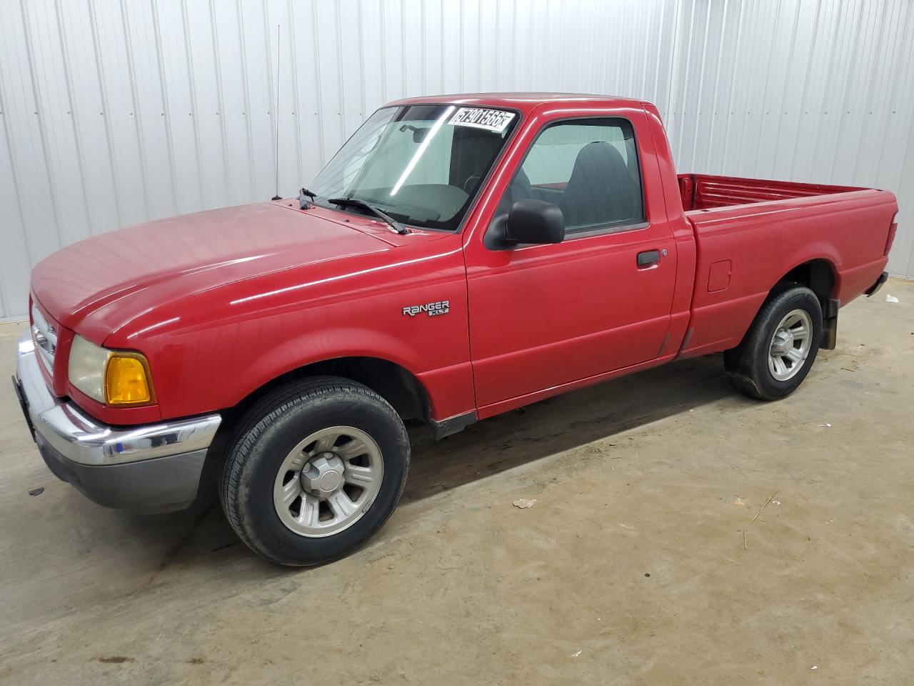 2003 Ford Ranger Red vin: 1FTYR10D13TA27700 Damage: Left Rear Tire, Worn, Replacement Required