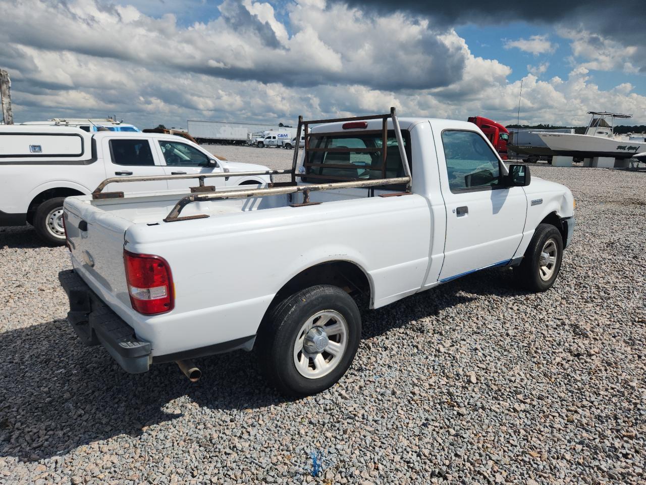 2007 Ford Ranger White vin: 1FTYR10D17PA85188