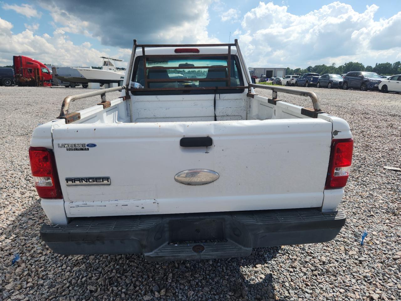 2007 Ford Ranger White vin: 1FTYR10D17PA85188