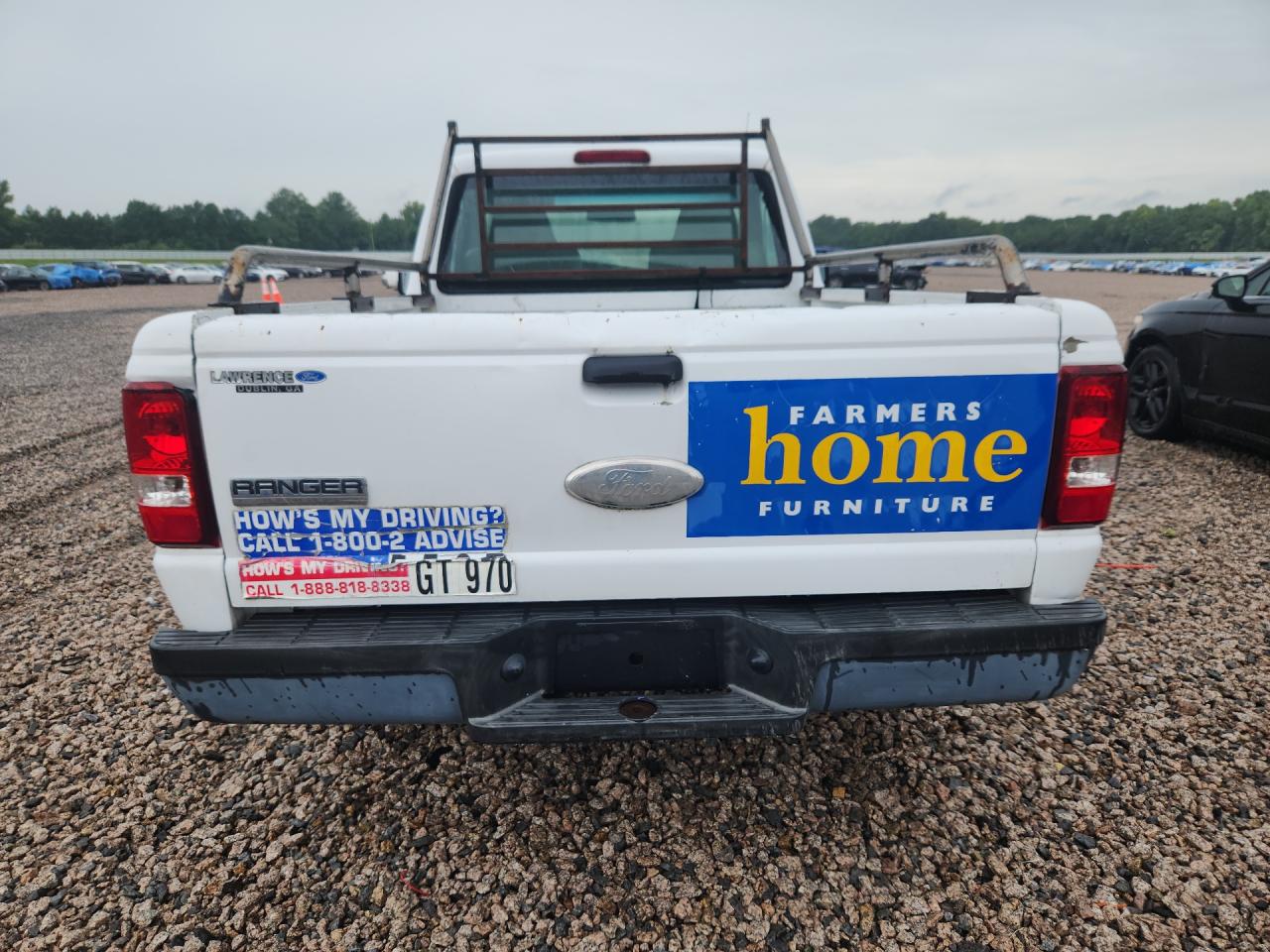 2007 Ford Ranger White vin: 1FTYR10D17PA85188 Damage: Tailgate, Multiple Dents/Paint Damage, 2