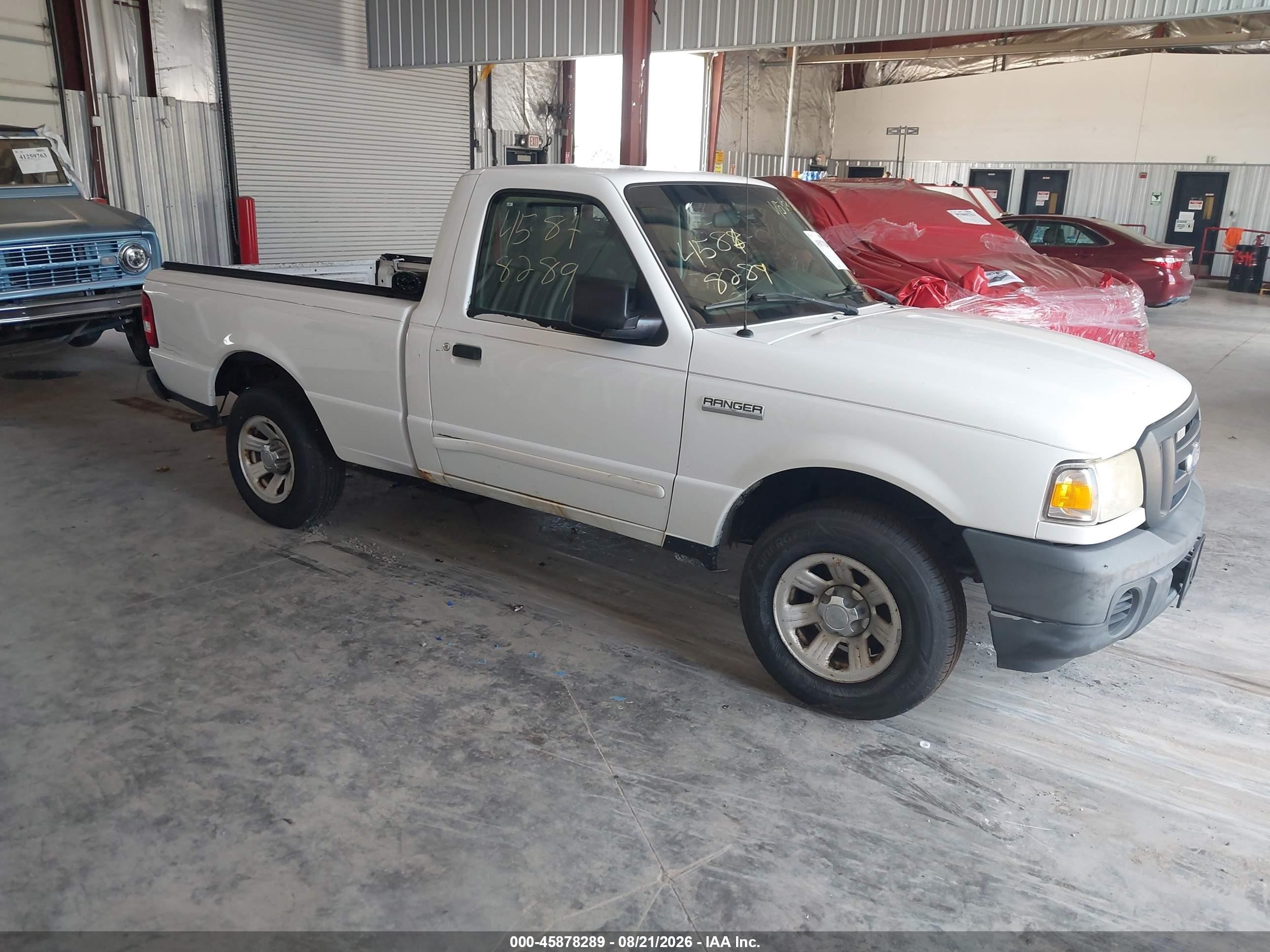 2008 Ford Ranger Xl White vin: 1FTYR10D18PB13508