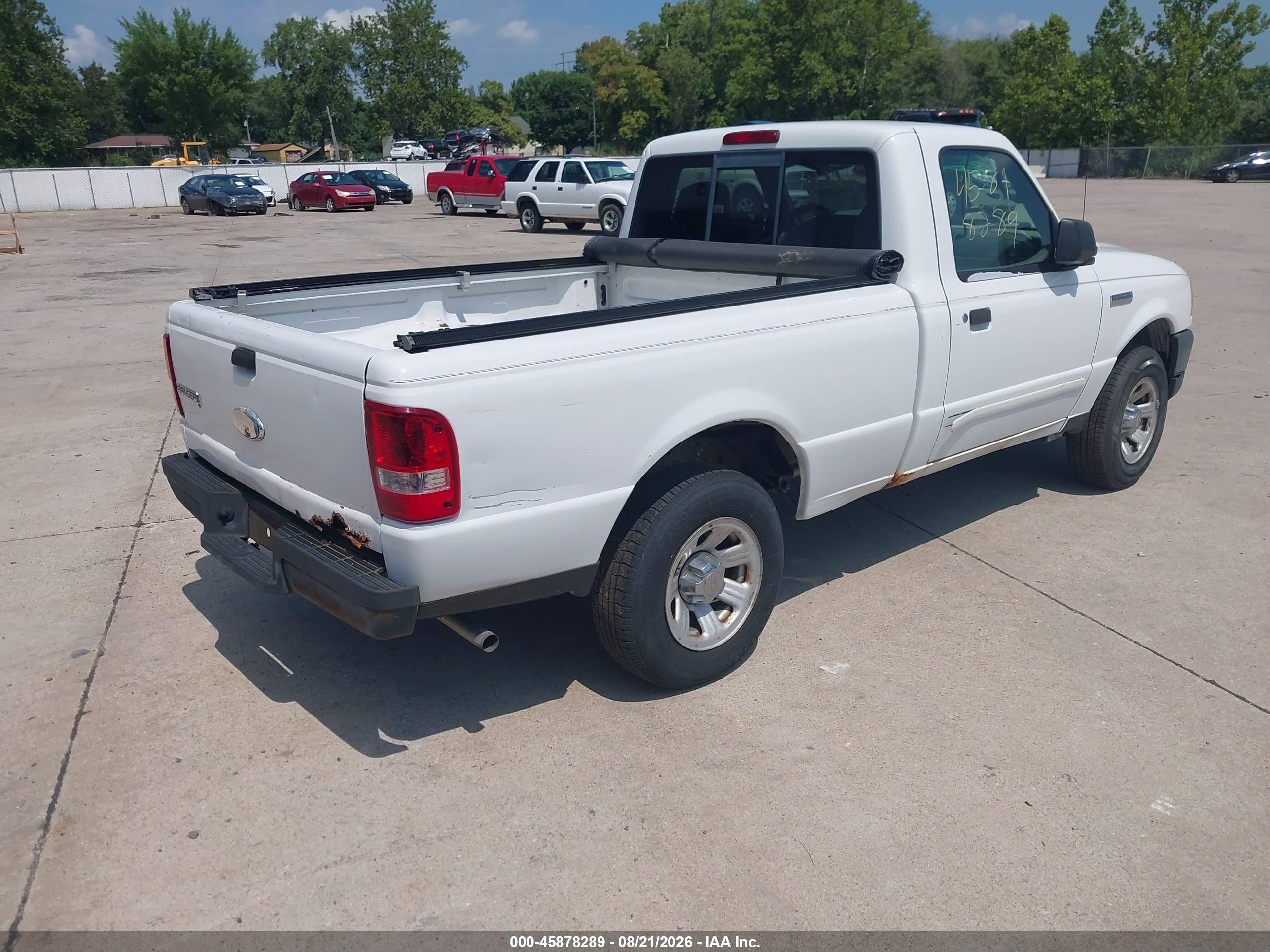 2008 Ford Ranger Xl White vin: 1FTYR10D18PB13508