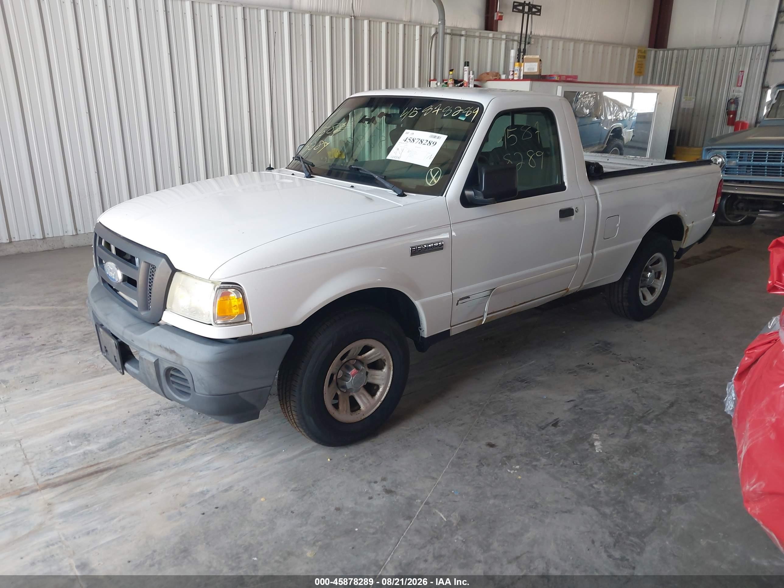 2008 Ford Ranger Xl White vin: 1FTYR10D18PB13508