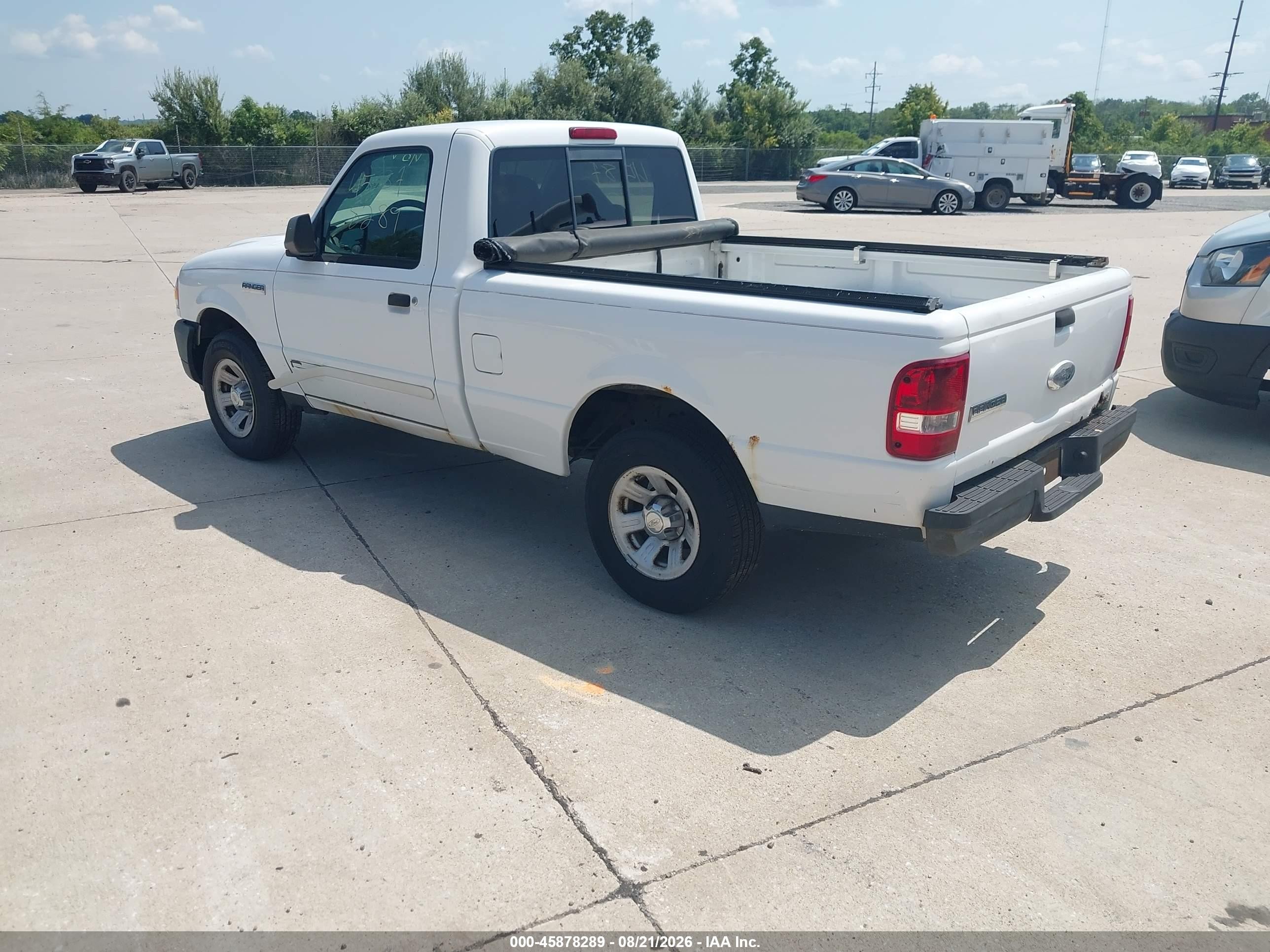 2008 Ford Ranger Xl White vin: 1FTYR10D18PB13508