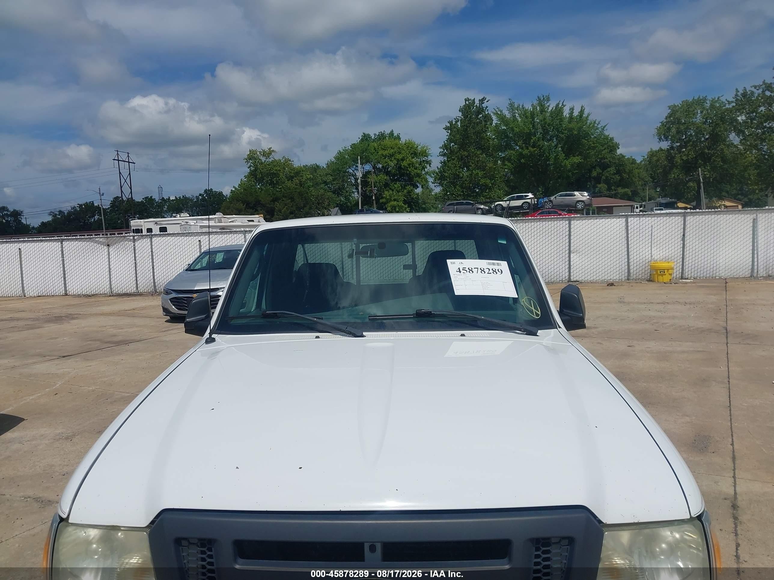 2008 Ford Ranger Xl White vin: 1FTYR10D18PB13508