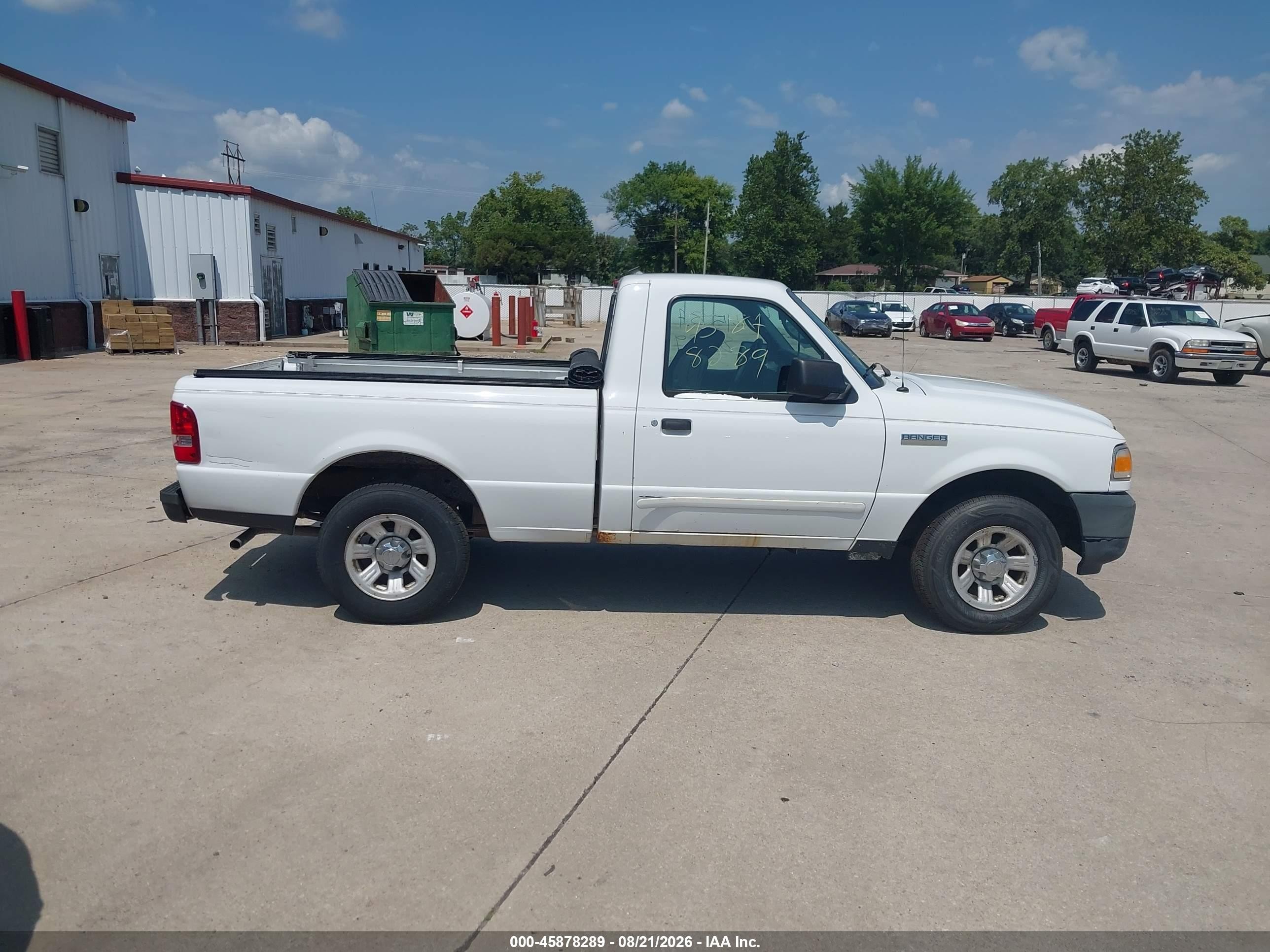 2008 Ford Ranger Xl White vin: 1FTYR10D18PB13508