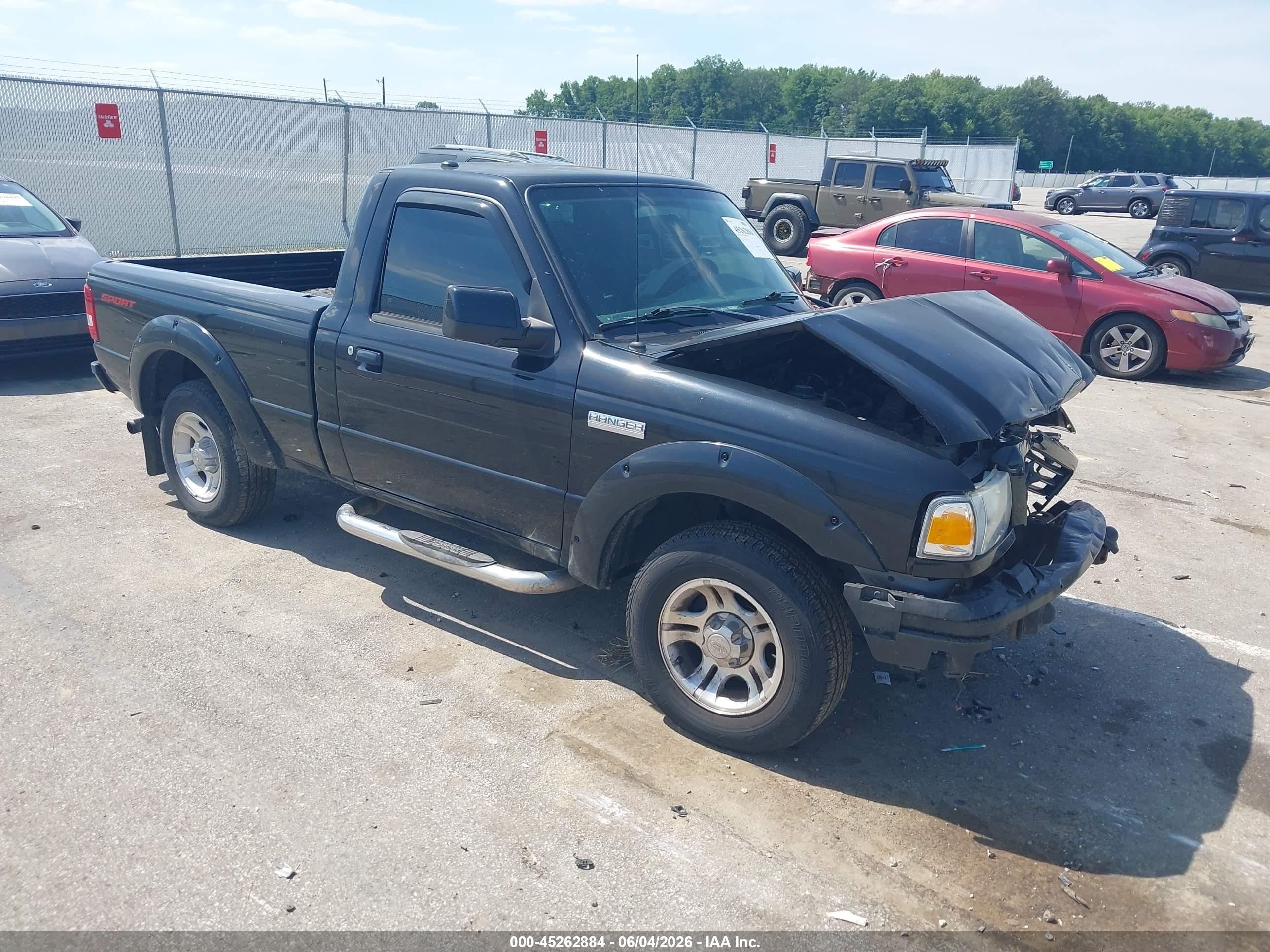 2009 Ford Ranger Sport/xl/xlt Черный vin: 1FTYR10D19PA06623