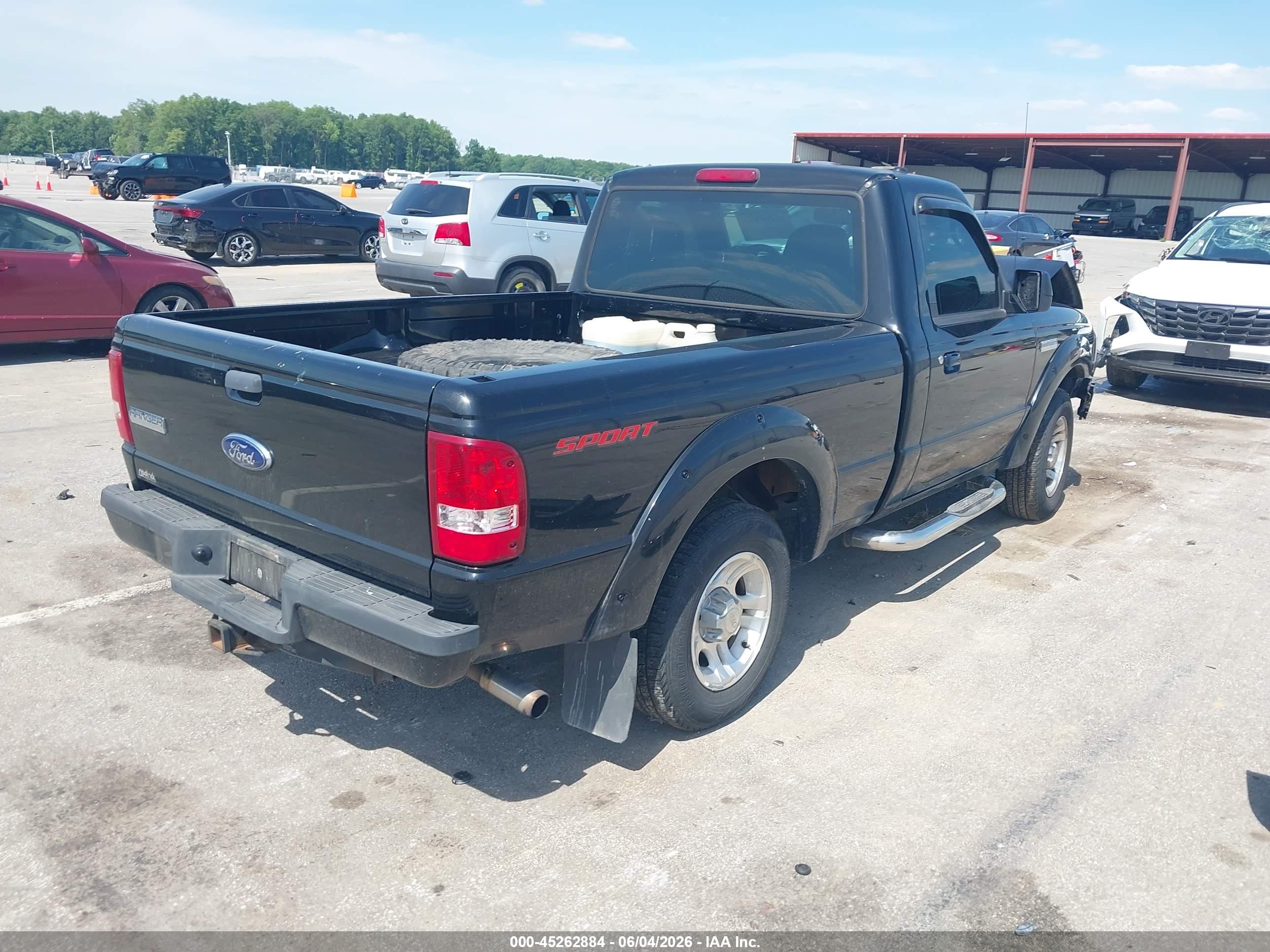2009 Ford Ranger Sport/xl/xlt Черный vin: 1FTYR10D19PA06623