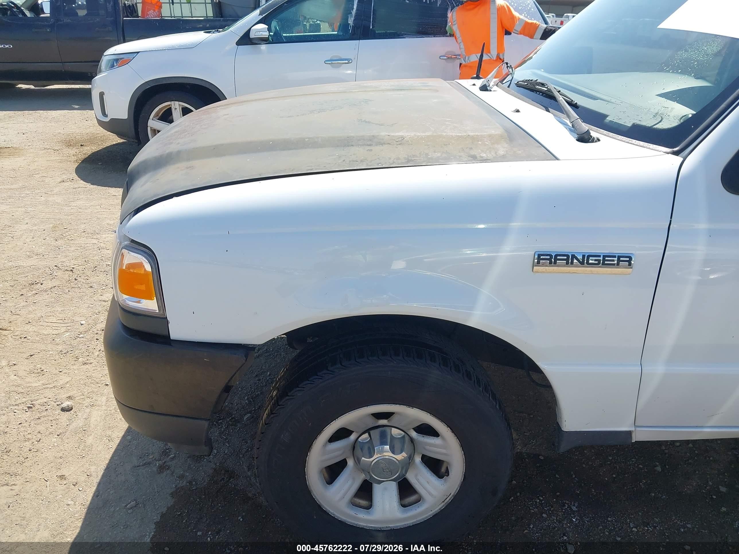2009 Ford Ranger Sport/xl/xlt White vin: 1FTYR10D19PA08713