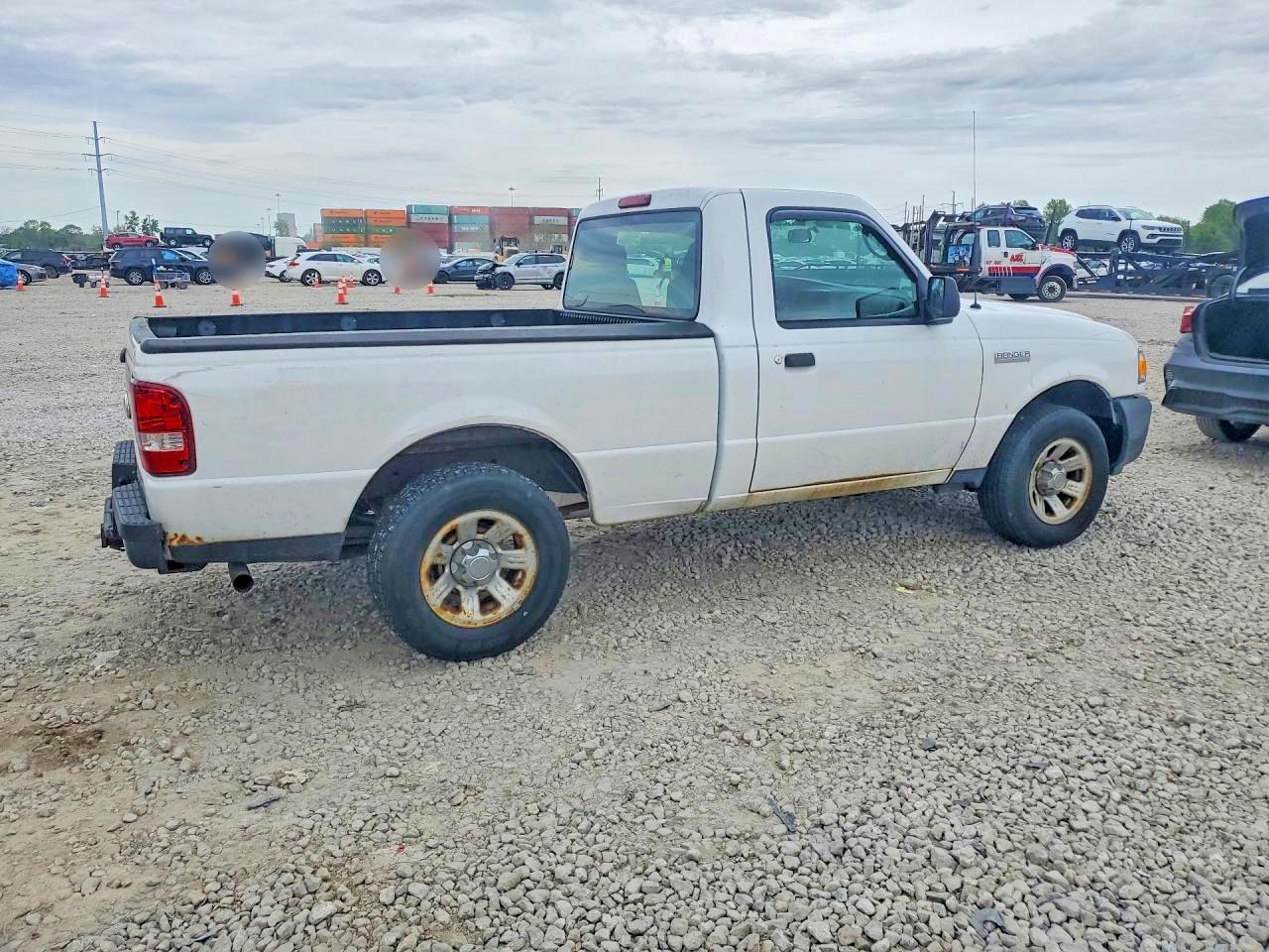 2009 Ford Ranger White vin: 1FTYR10D19PA13989