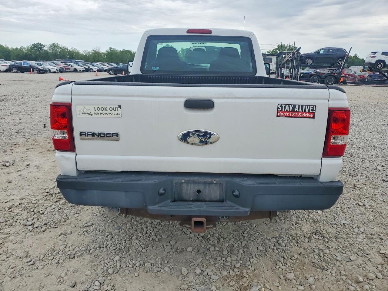 2009 Ford Ranger White vin: 1FTYR10D19PA13989
