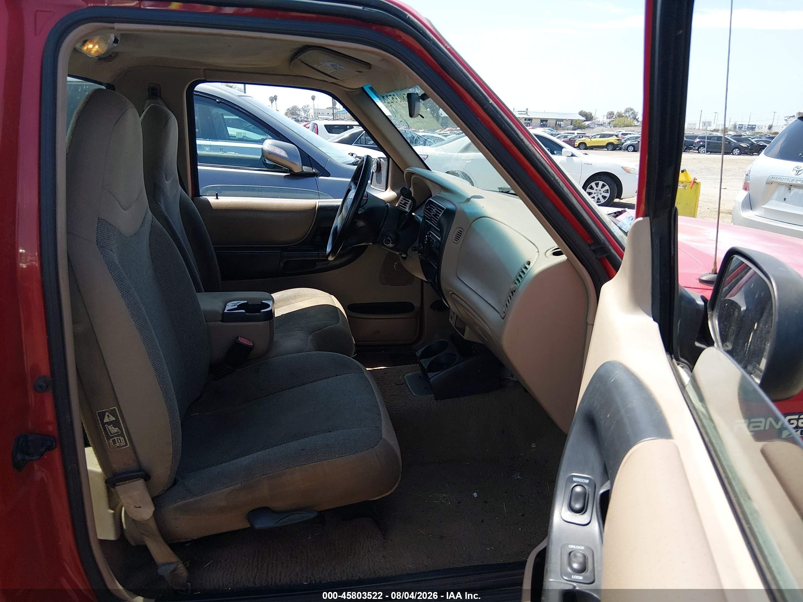 2002 Ford Ranger Xl/xlt Red vin: 1FTYR10D22TA11794