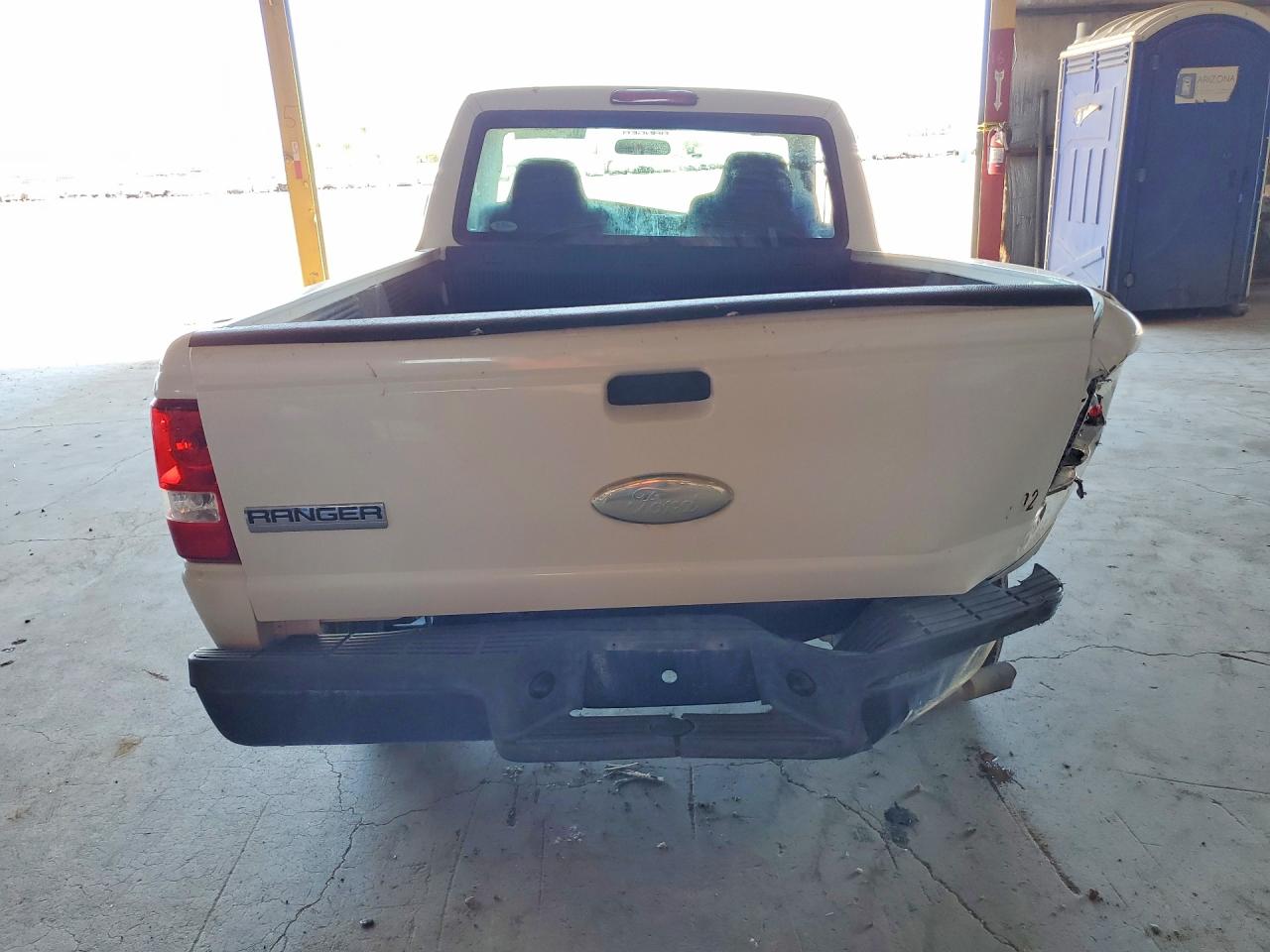 2007 Ford Ranger White vin: 1FTYR10D27PA44116