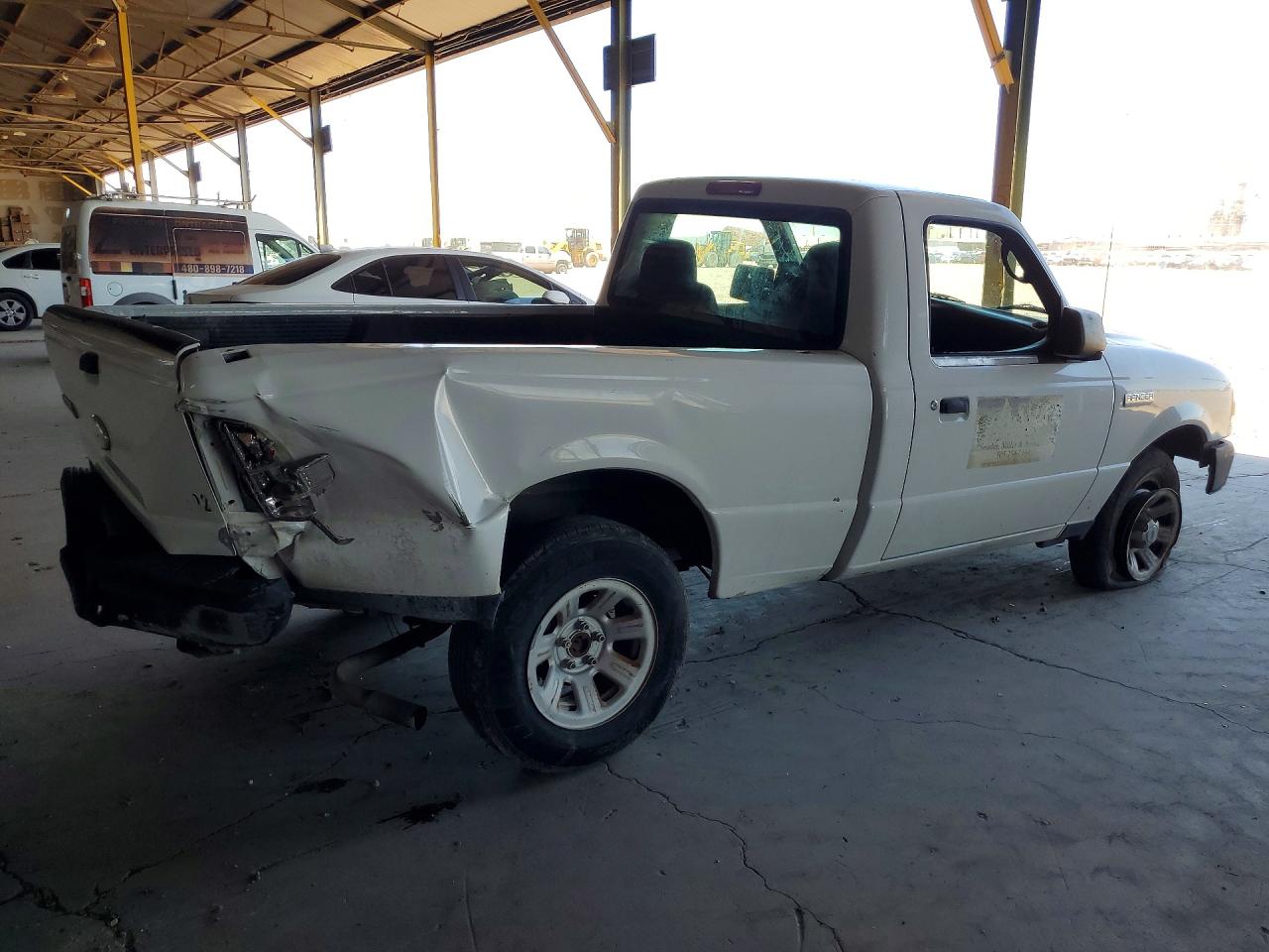 2007 Ford Ranger White vin: 1FTYR10D27PA44116