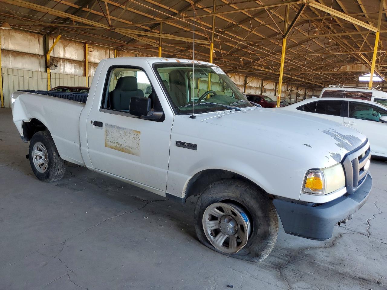 2007 Ford Ranger White vin: 1FTYR10D27PA44116