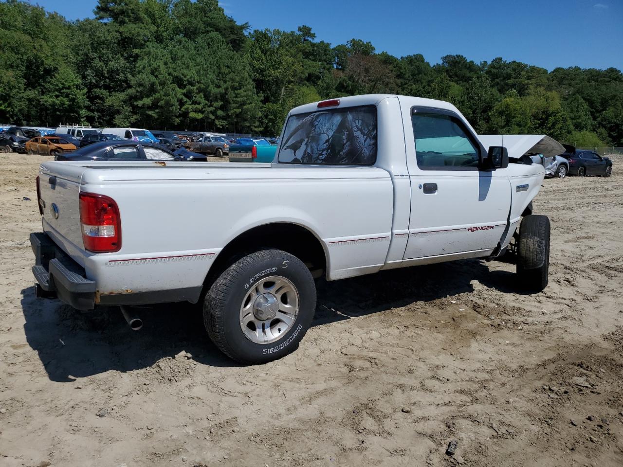 2007 Ford Ranger White vin: 1FTYR10D27PA63961