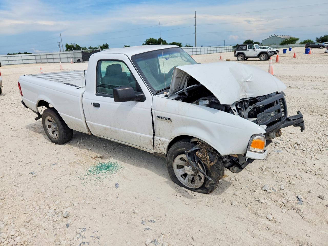 2008 Ford Ranger White vin: 1FTYR10D28PA06810