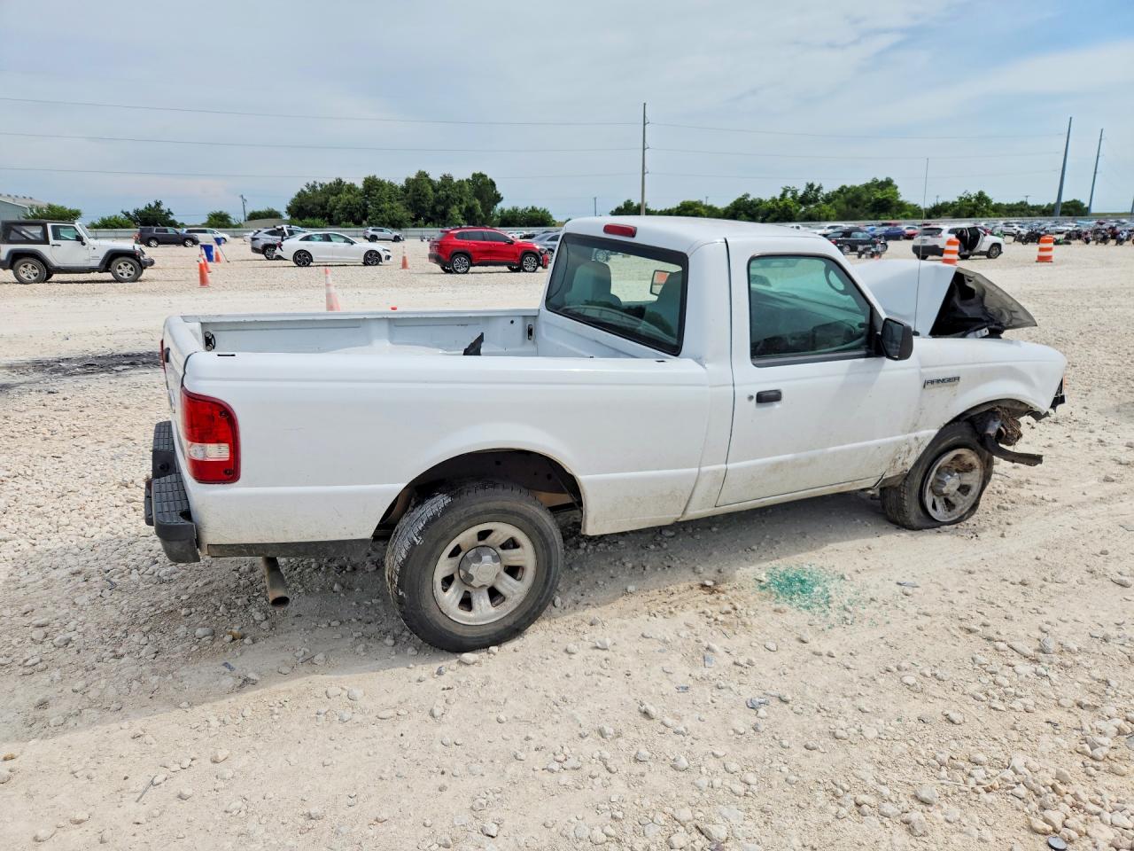 2008 Ford Ranger White vin: 1FTYR10D28PA06810