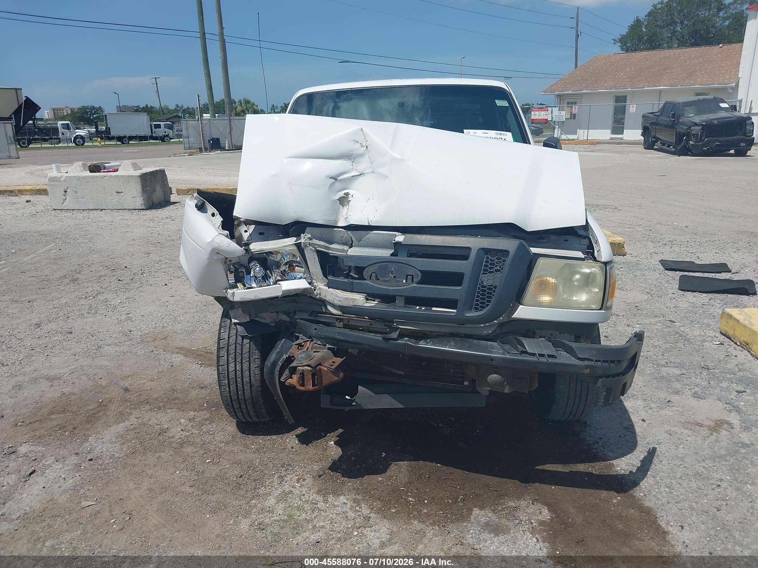 2008 Ford Ranger Xl White vin: 1FTYR10D28PA33666