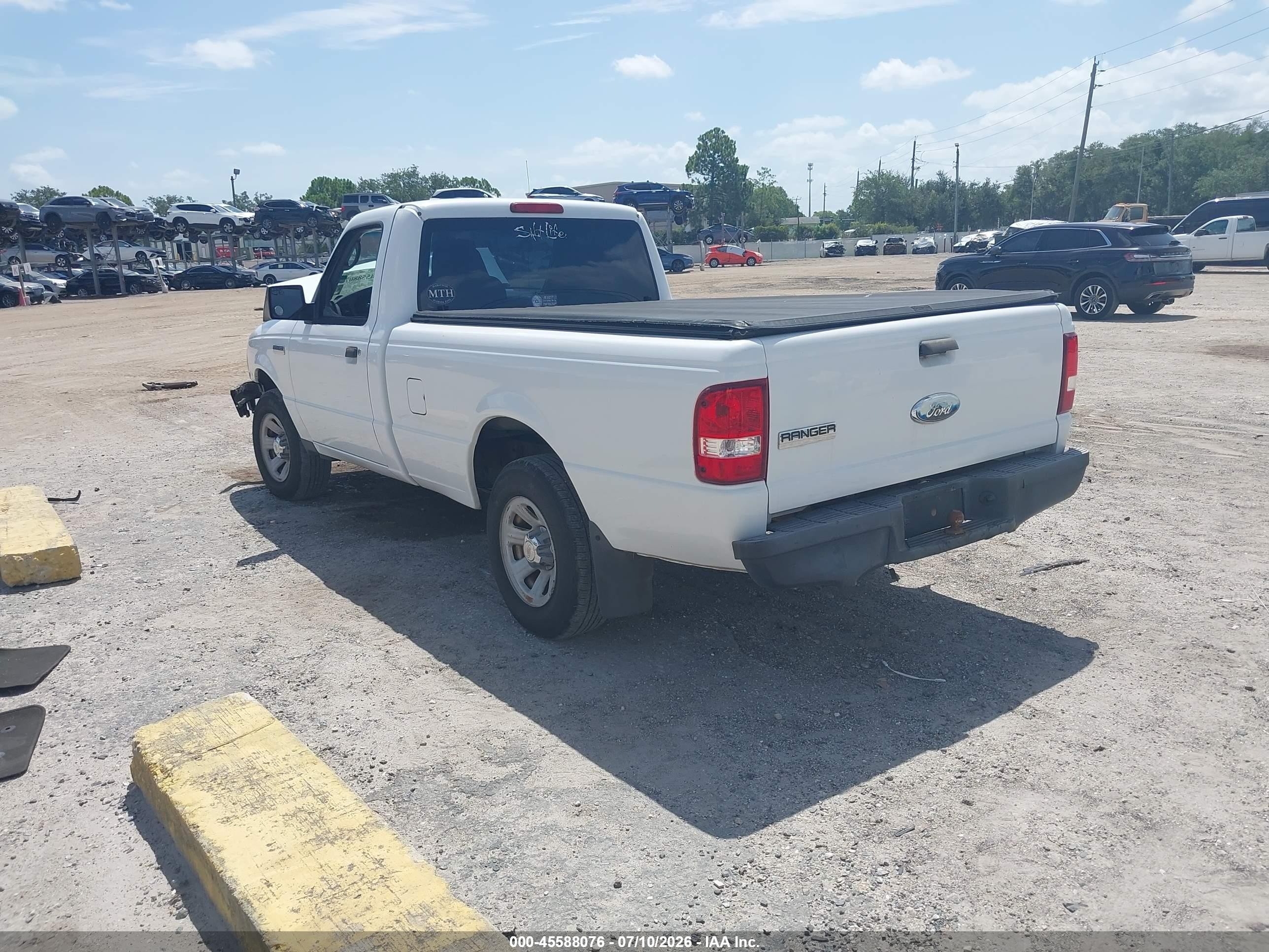 2008 Ford Ranger Xl White vin: 1FTYR10D28PA33666