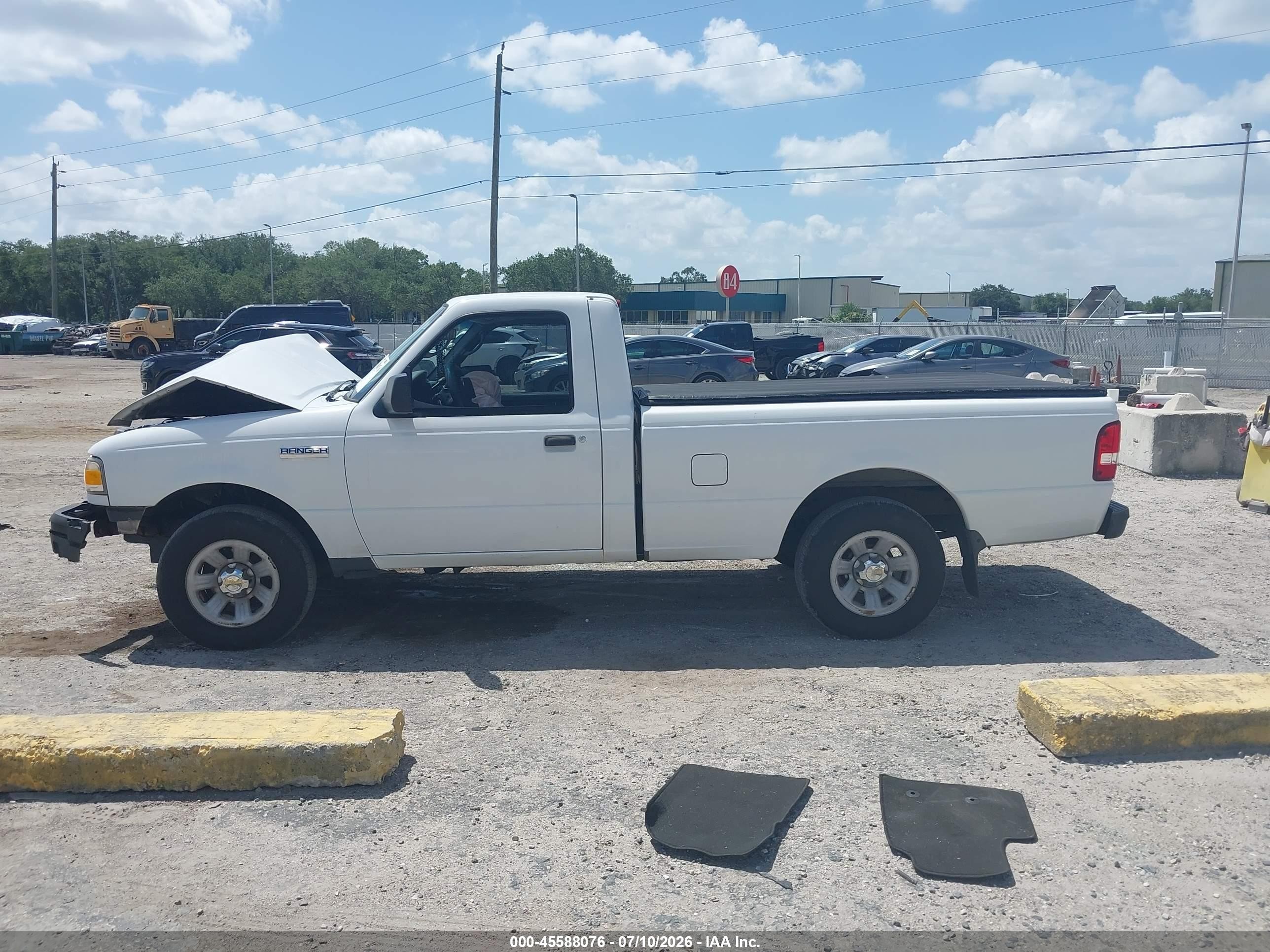 2008 Ford Ranger Xl White vin: 1FTYR10D28PA33666