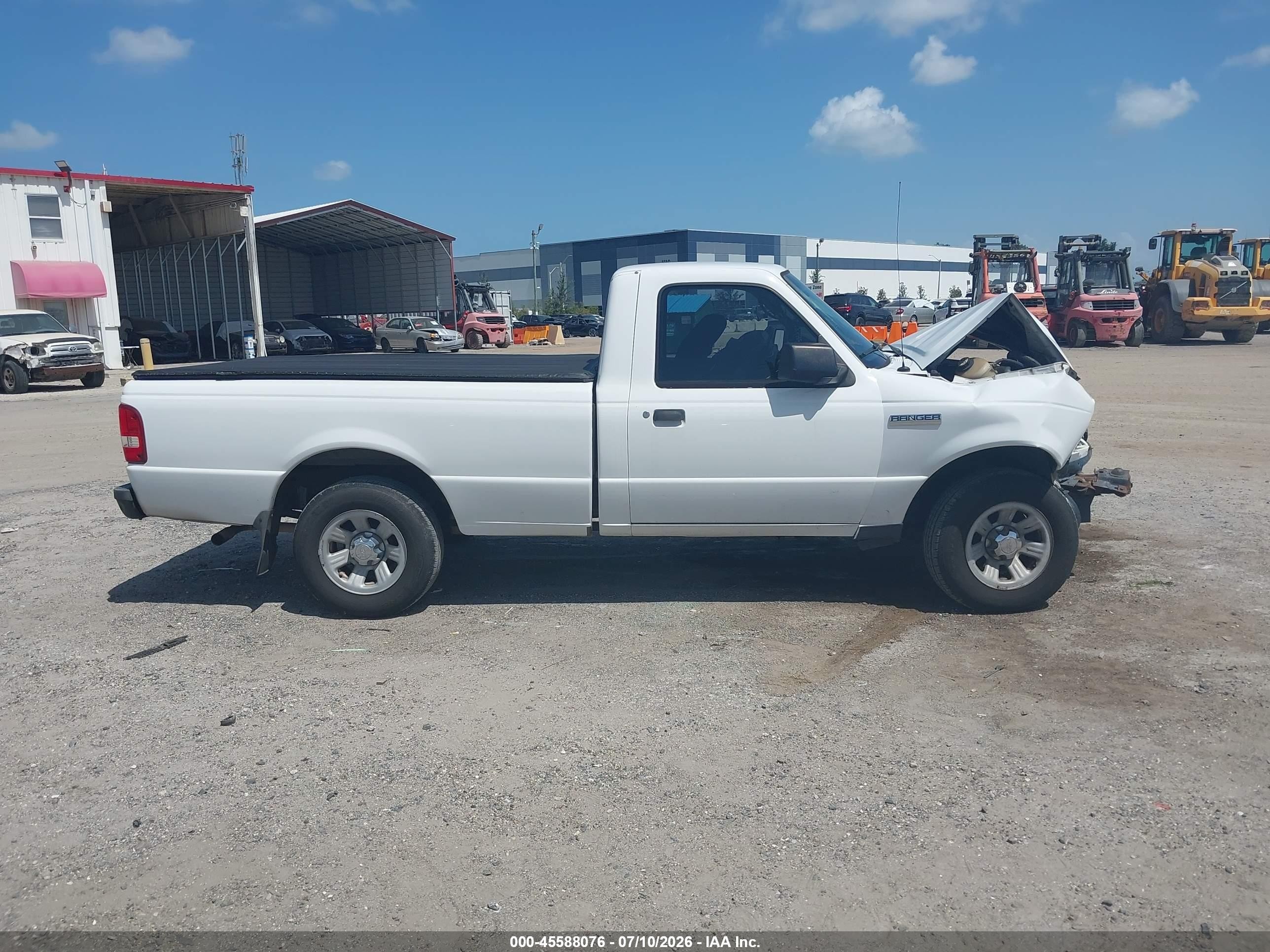 2008 Ford Ranger Xl White vin: 1FTYR10D28PA33666