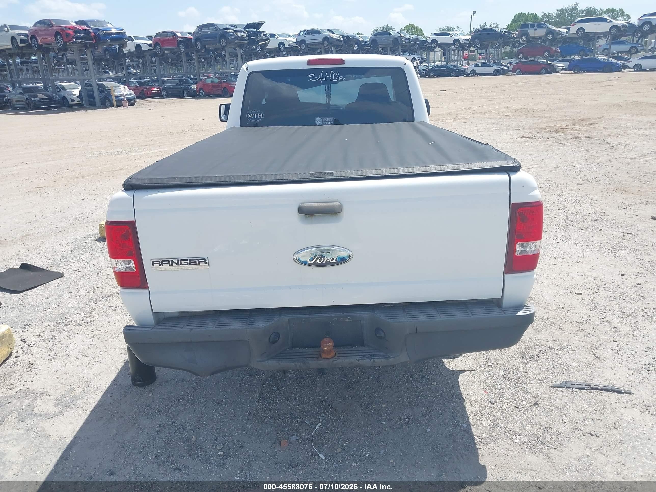2008 Ford Ranger Xl White vin: 1FTYR10D28PA33666