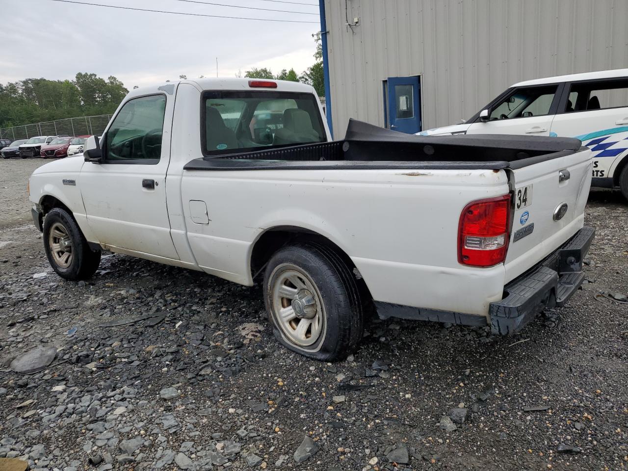 2008 Ford Ranger White vin: 1FTYR10D28PA97321 Damage: Left Front Door, Multiple Dents/Paint Damage, 2