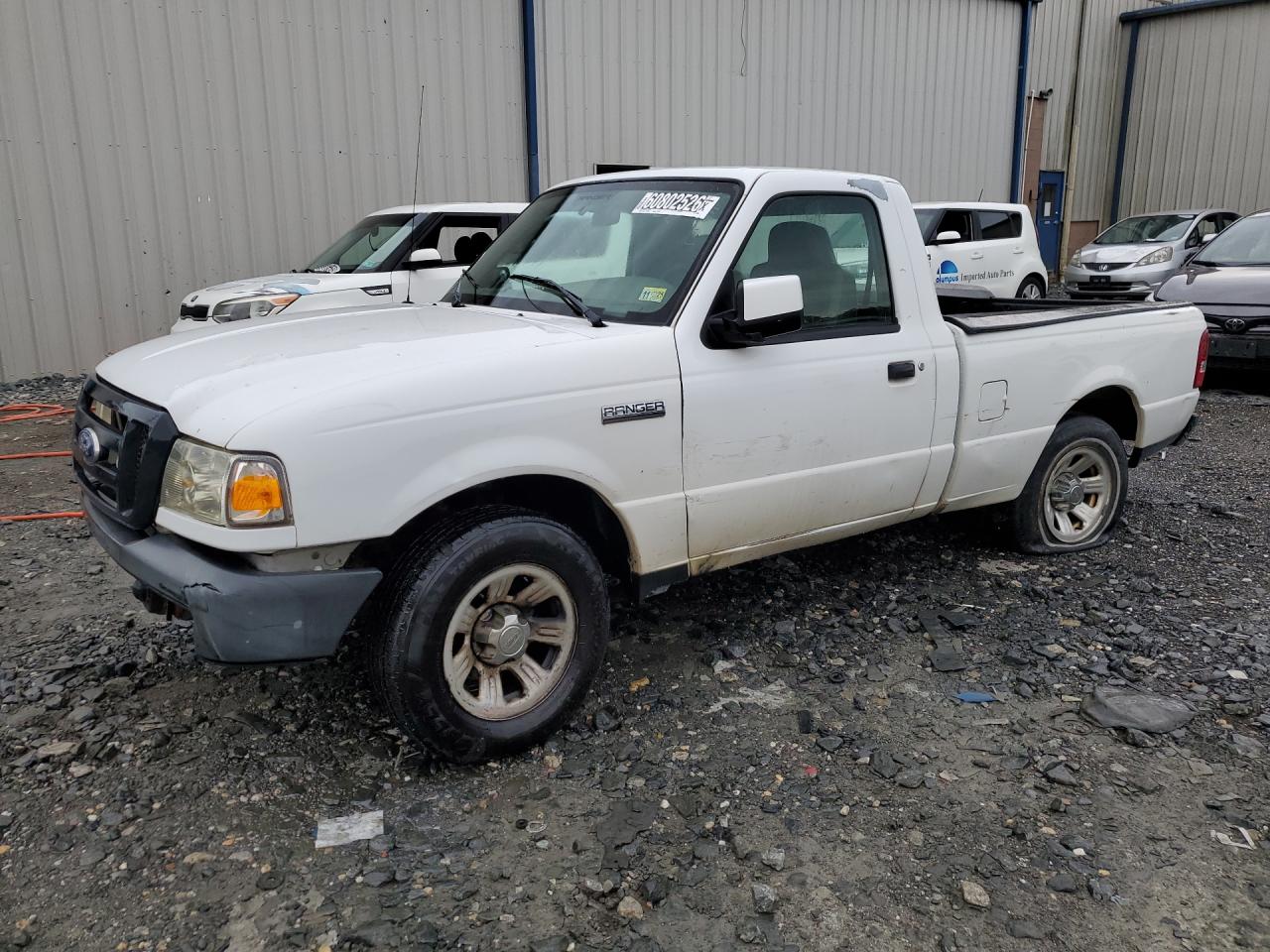 2008 Ford Ranger White vin: 1FTYR10D28PA97321 Damage: Left Front Fender, Multiple Scratches Heavy, 4