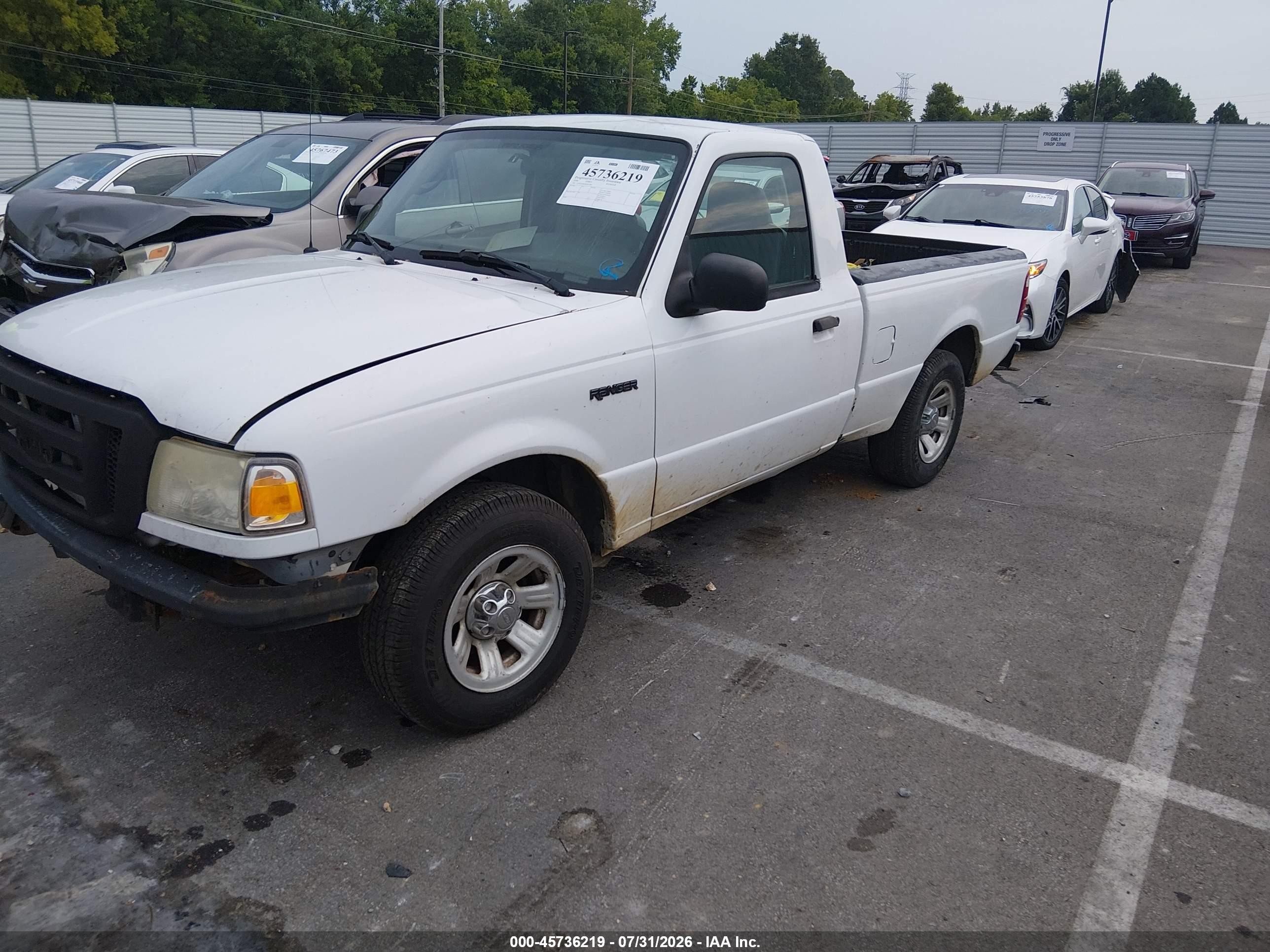 2008 Ford Ranger Xl/xlt White vin: 1FTYR10D28PB03988