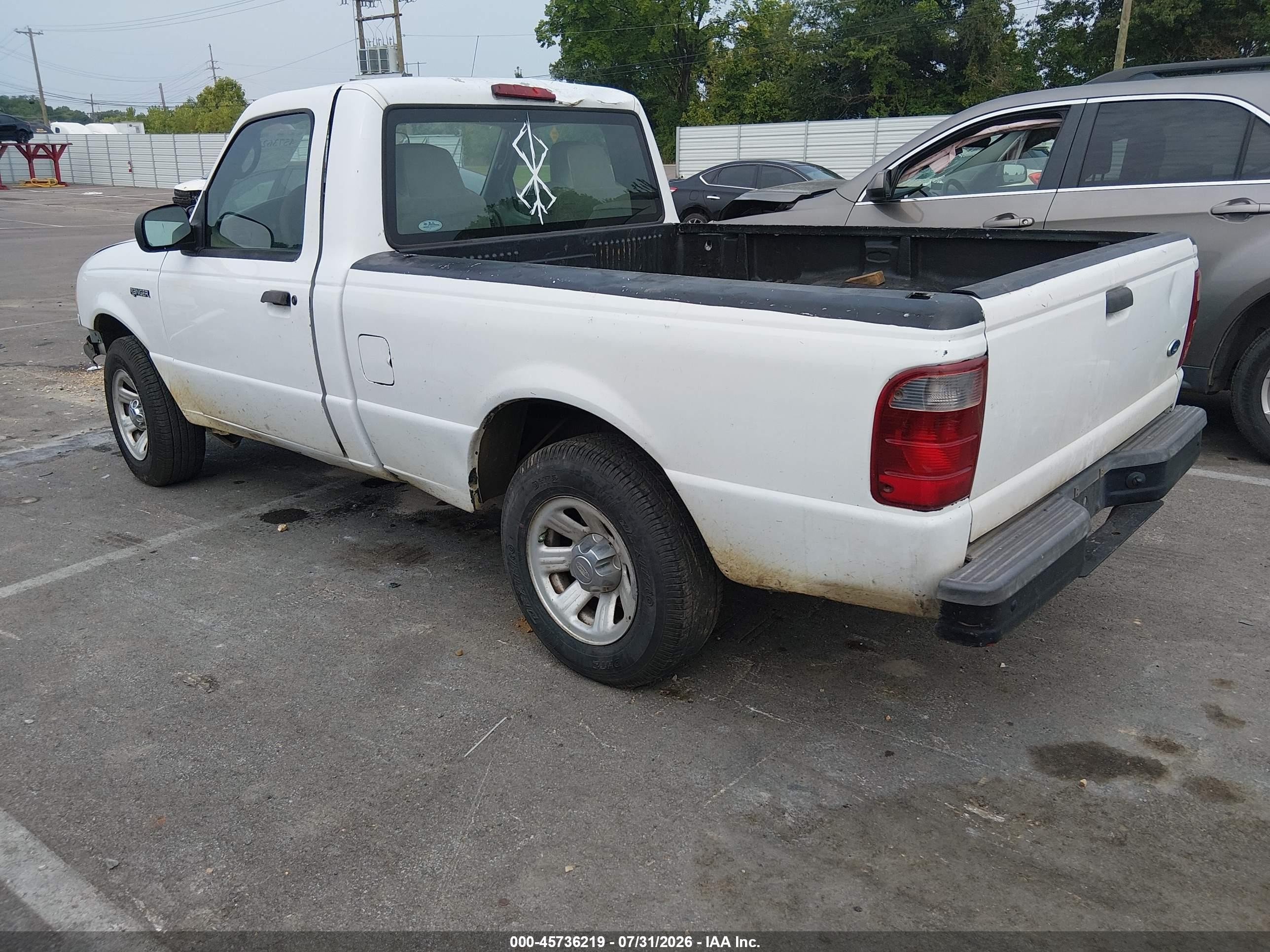 2008 Ford Ranger Xl/xlt White vin: 1FTYR10D28PB03988