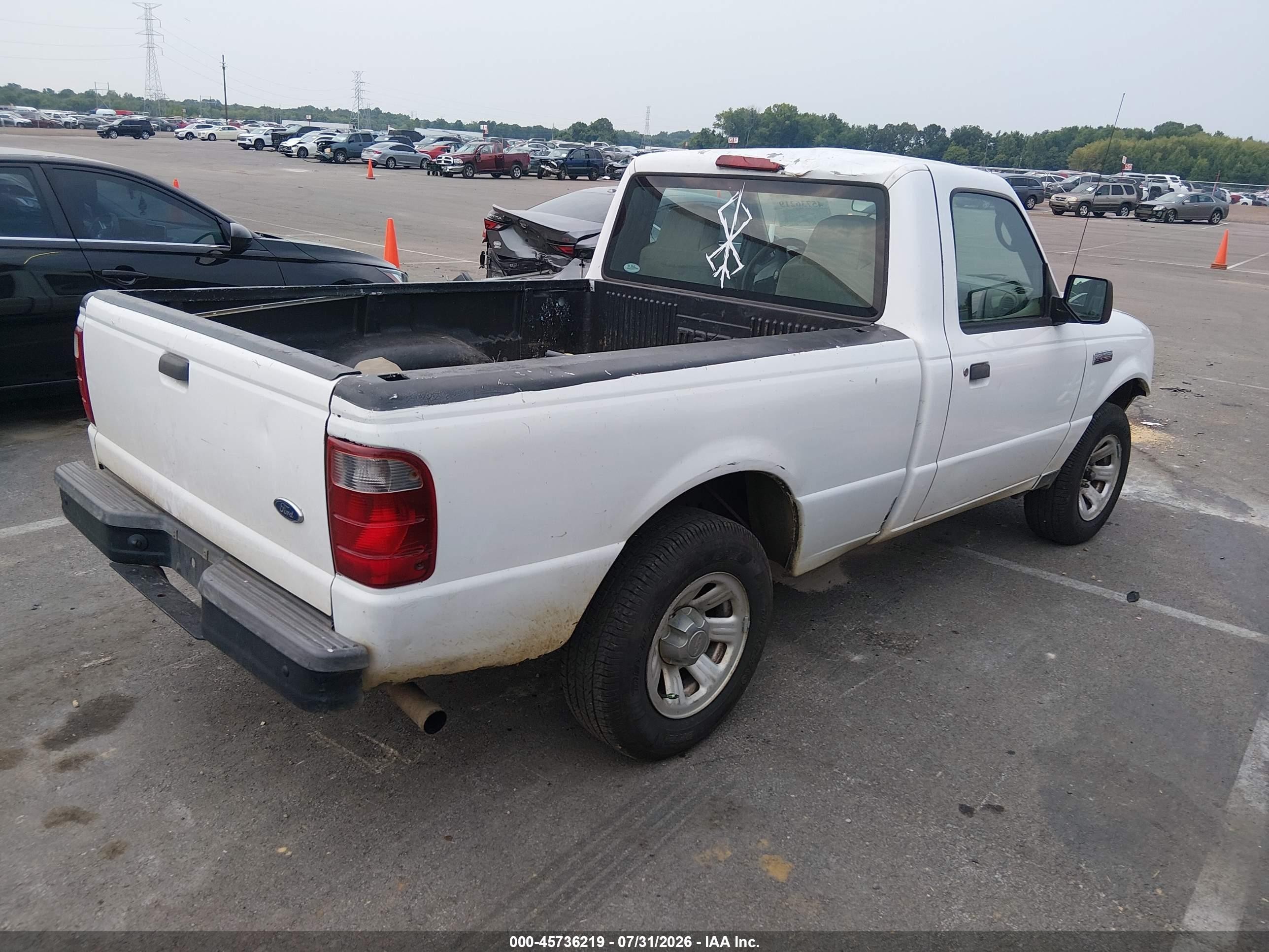 2008 Ford Ranger Xl/xlt White vin: 1FTYR10D28PB03988