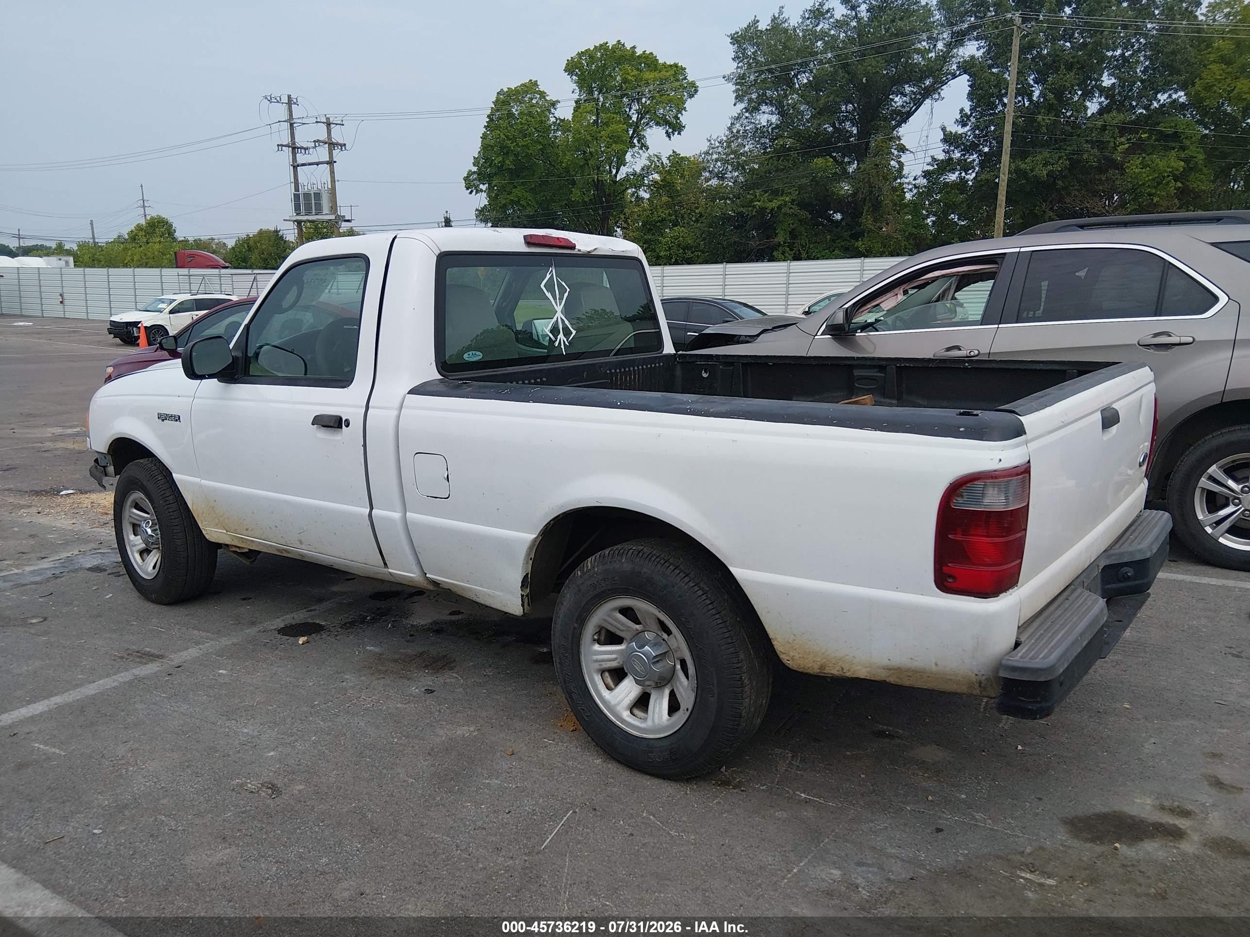 2008 Ford Ranger Xl/xlt White vin: 1FTYR10D28PB03988