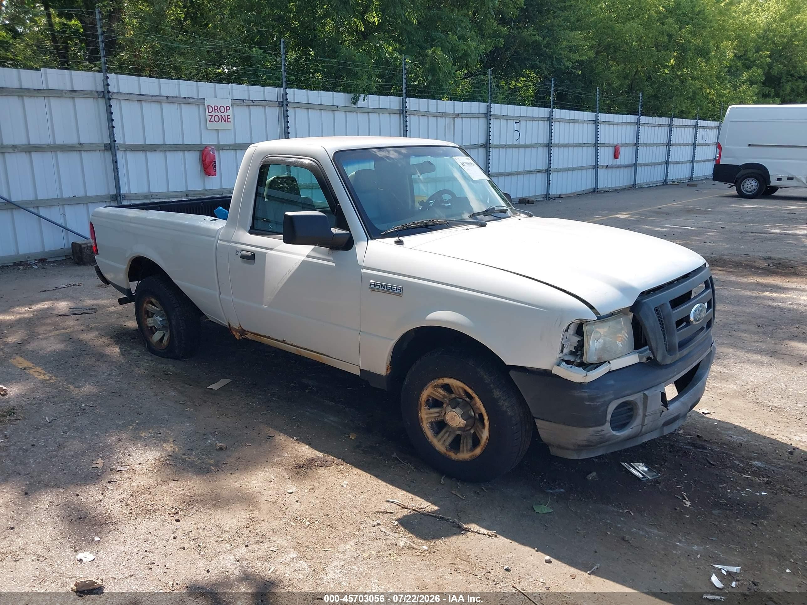 2009 Ford Ranger Sport/xl/xlt Белый vin: 1FTYR10D29PA49819