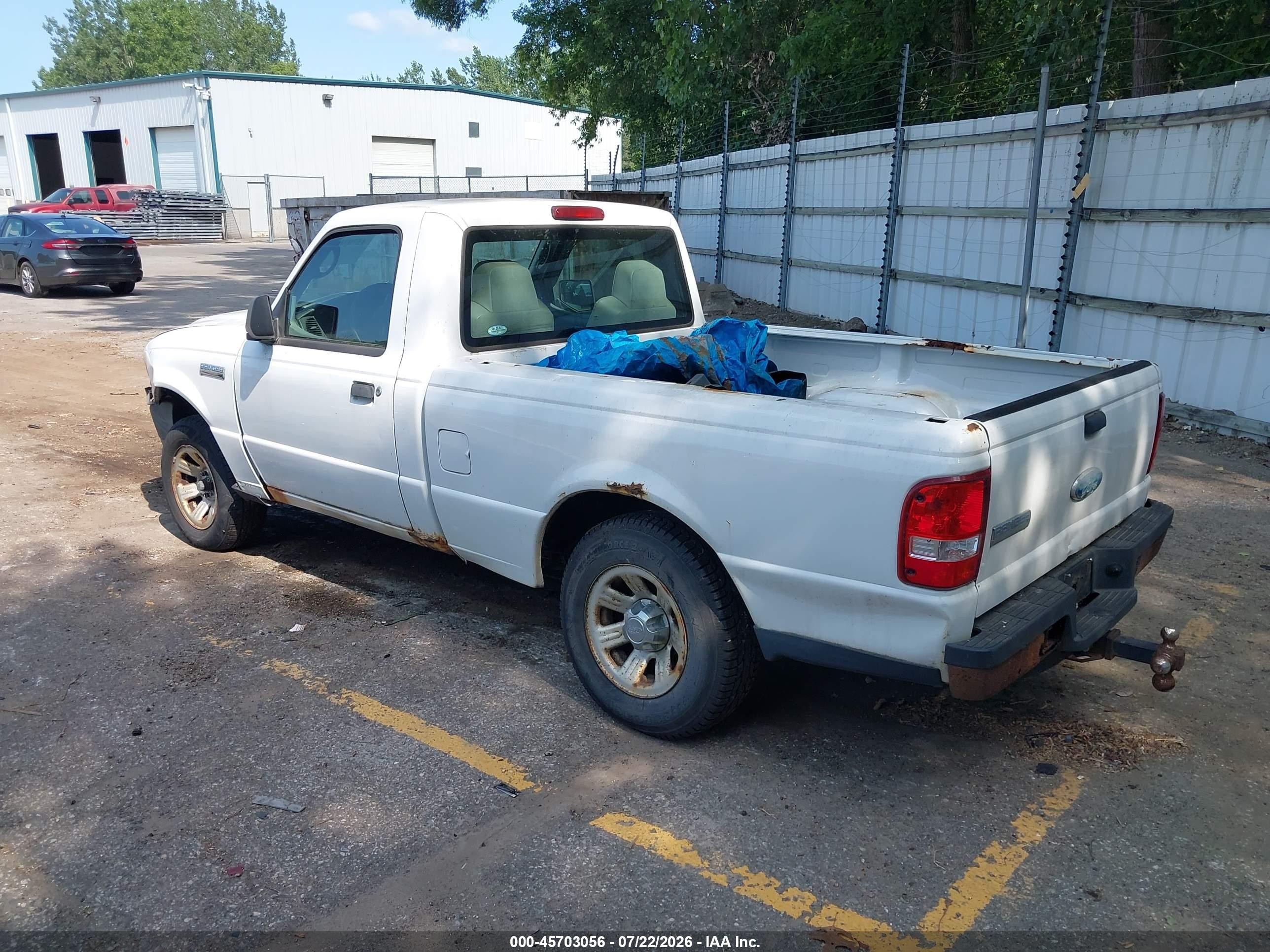 2009 Ford Ranger Sport/xl/xlt Белый vin: 1FTYR10D29PA49819