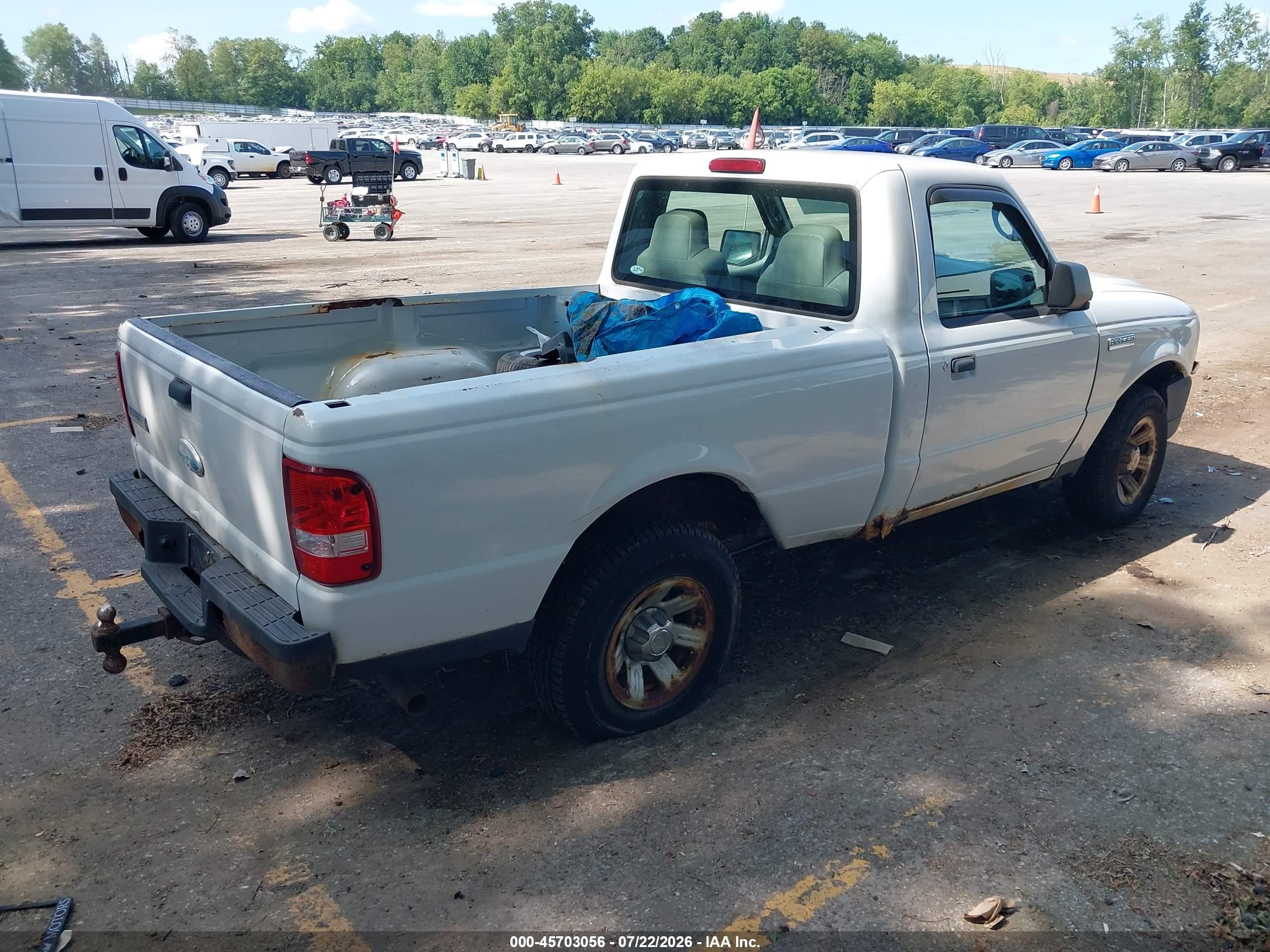 2009 Ford Ranger Sport/xl/xlt Белый vin: 1FTYR10D29PA49819