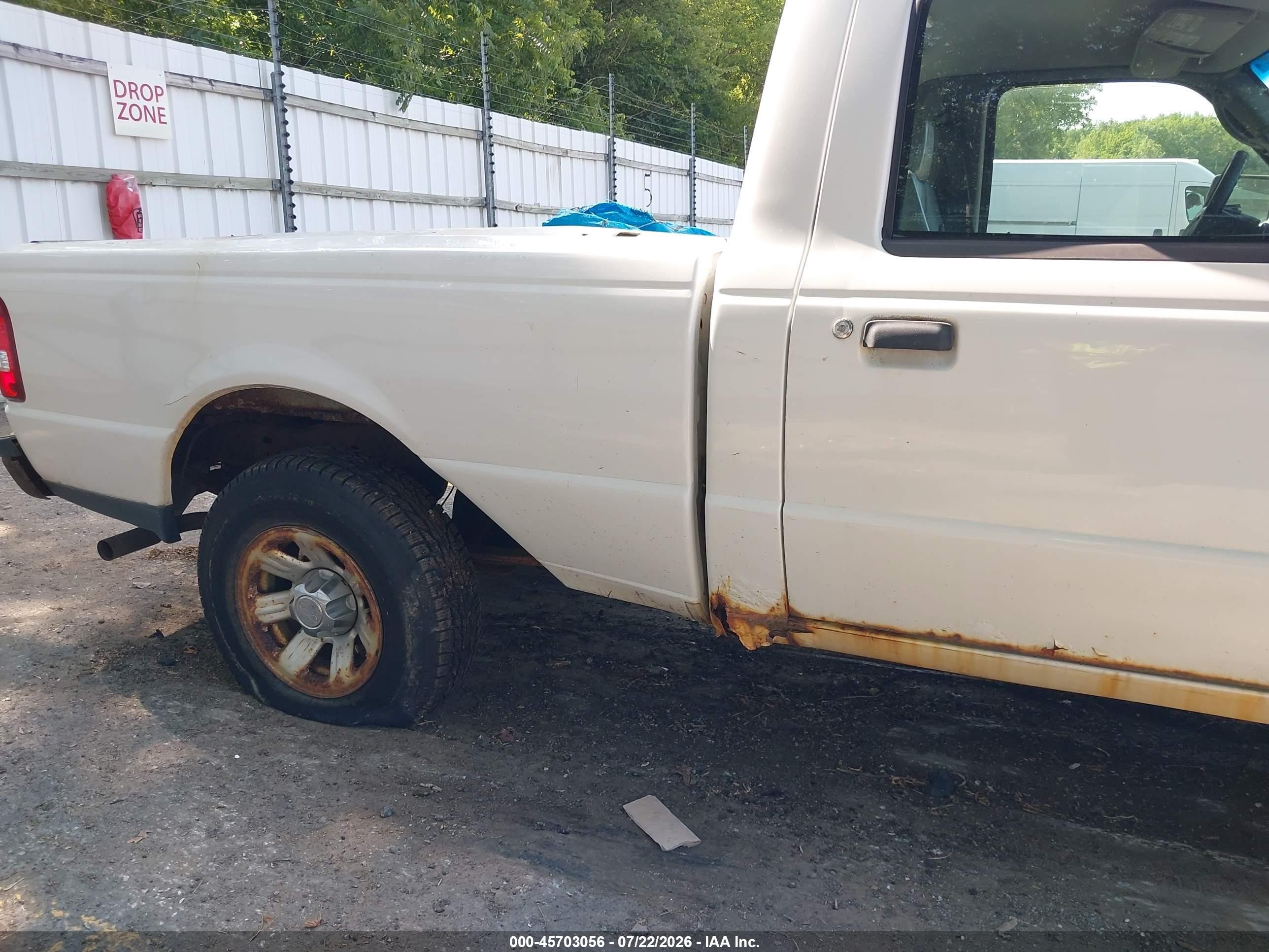 2009 Ford Ranger Sport/xl/xlt Белый vin: 1FTYR10D29PA49819