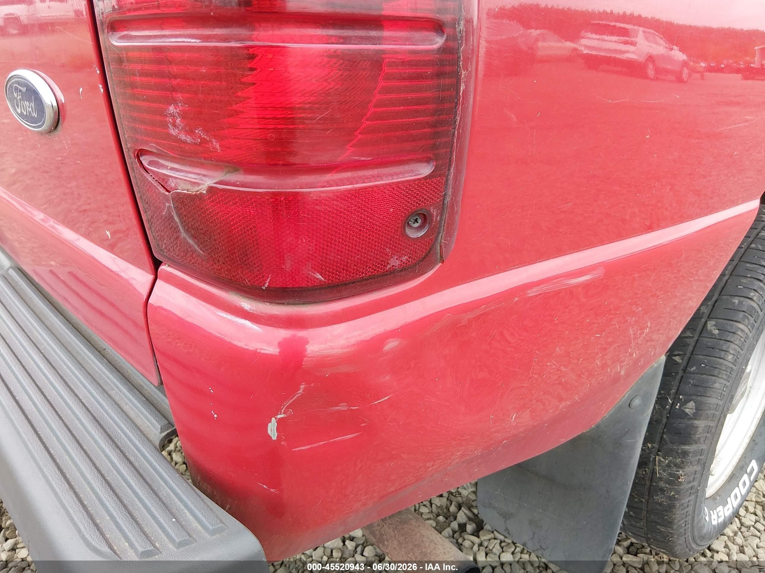 2002 Ford Ranger Xl/xlt Red vin: 1FTYR10D32PA05852