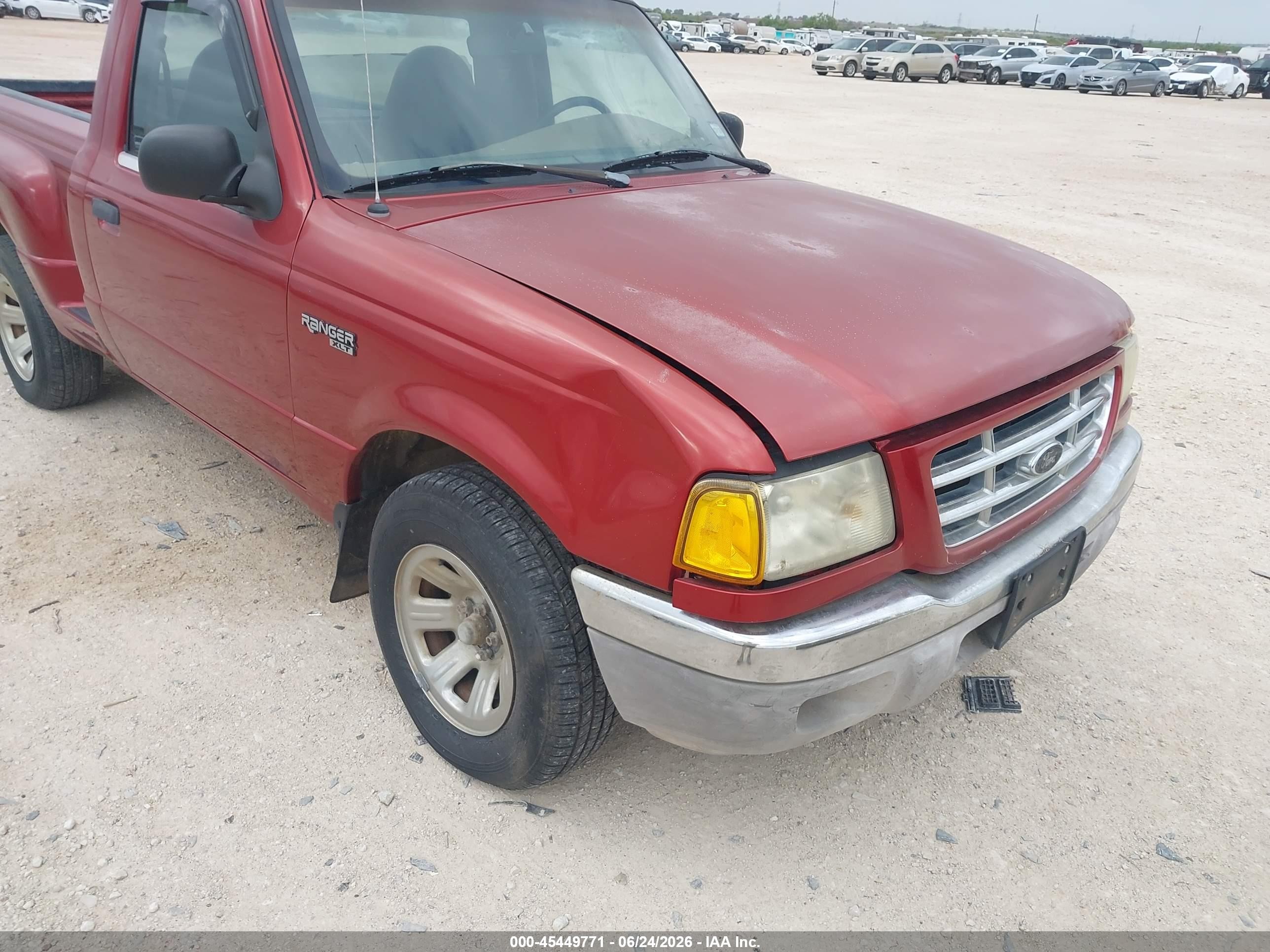 2002 Ford Ranger Xl/xlt Burgundy vin: 1FTYR10D32PA57773