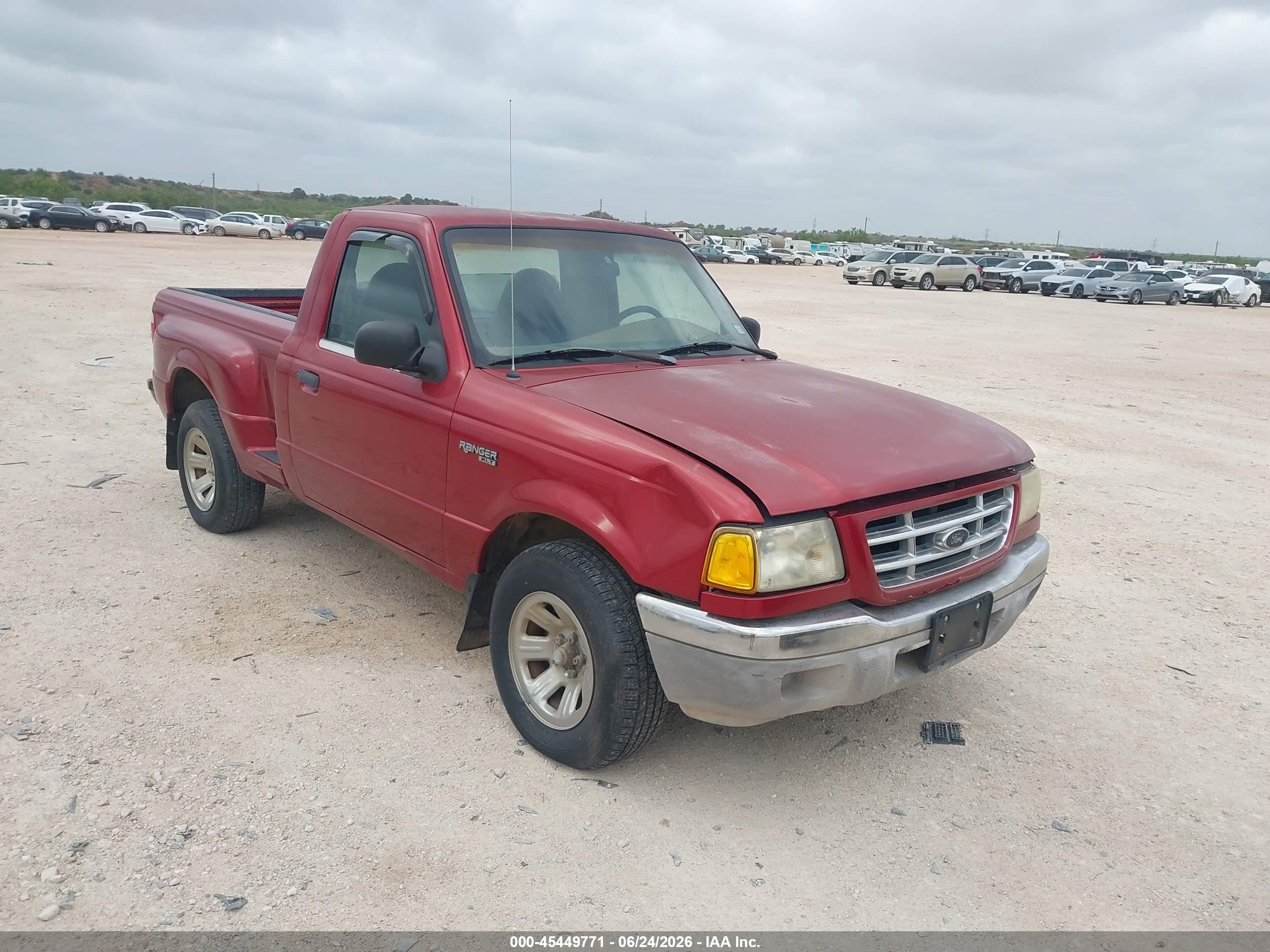 2002 Ford Ranger Xl/xlt Burgundy vin: 1FTYR10D32PA57773