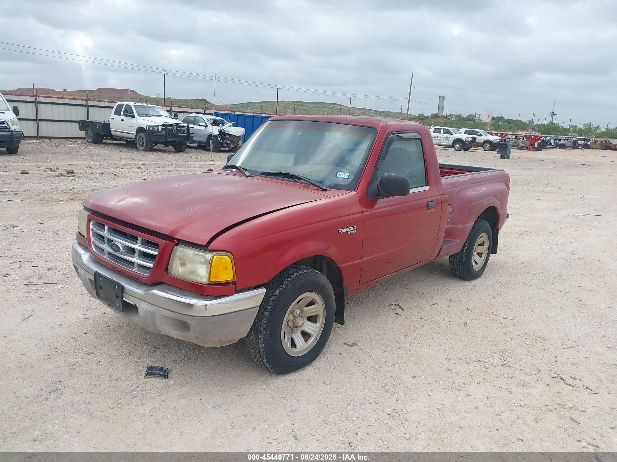 2002 Ford Ranger Xl/xlt Burgundy vin: 1FTYR10D32PA57773