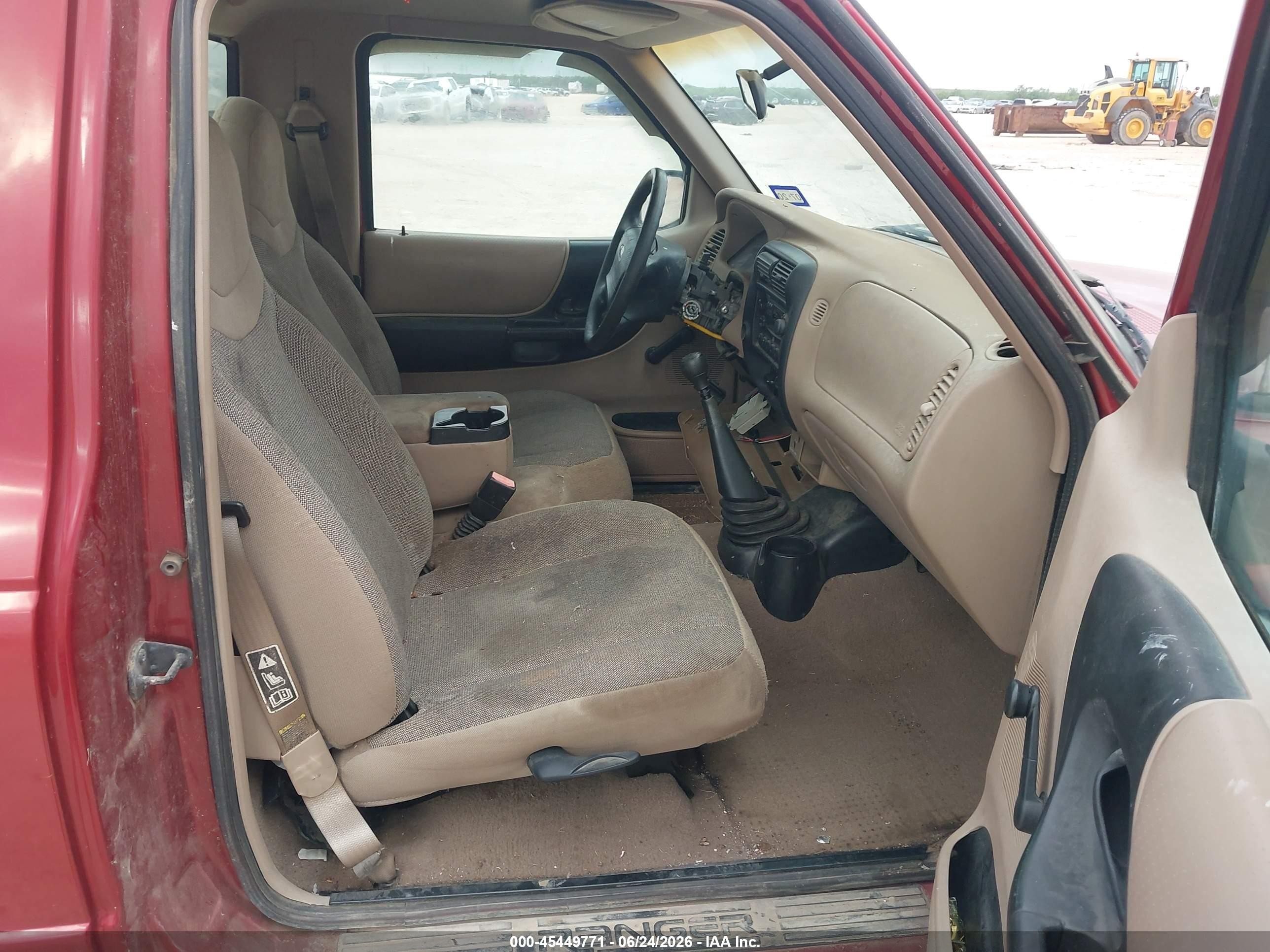 2002 Ford Ranger Xl/xlt Burgundy vin: 1FTYR10D32PA57773